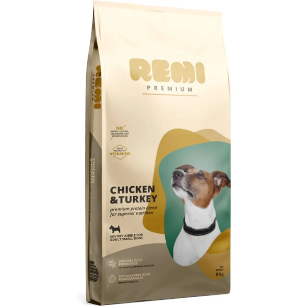 Remi Premium Dog Small XS-S Pui și Curcan hrană uscată câini 8kg