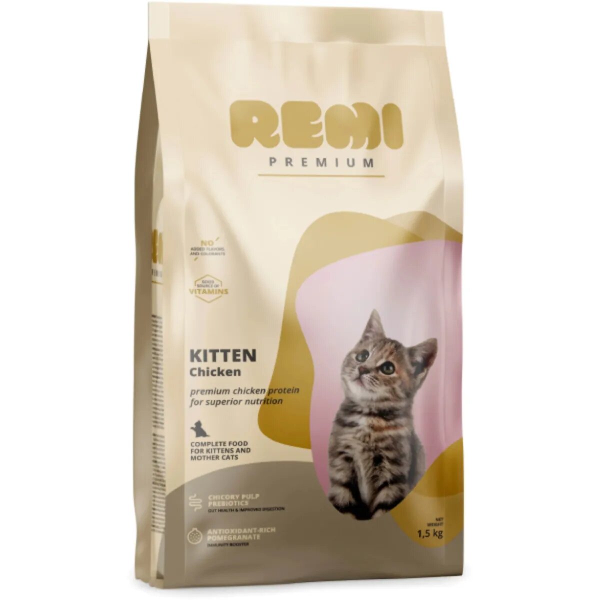 Remi Premium Kitten Pui hrană uscată pisici junior 1.5kg