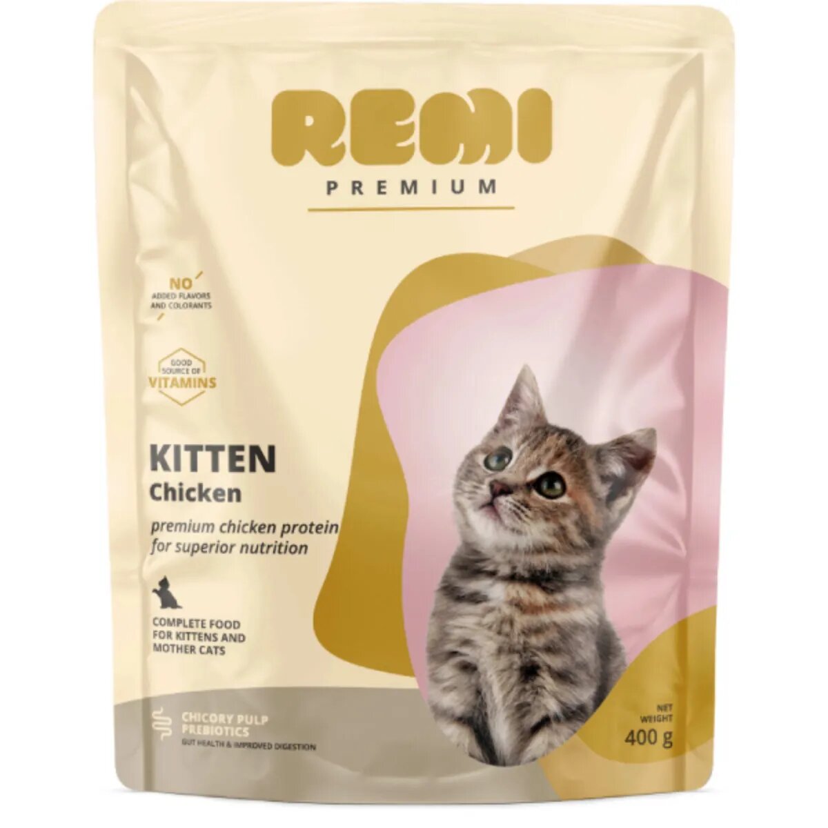Remi Premium Kitten Pui hrană uscată pisici junior 400g
