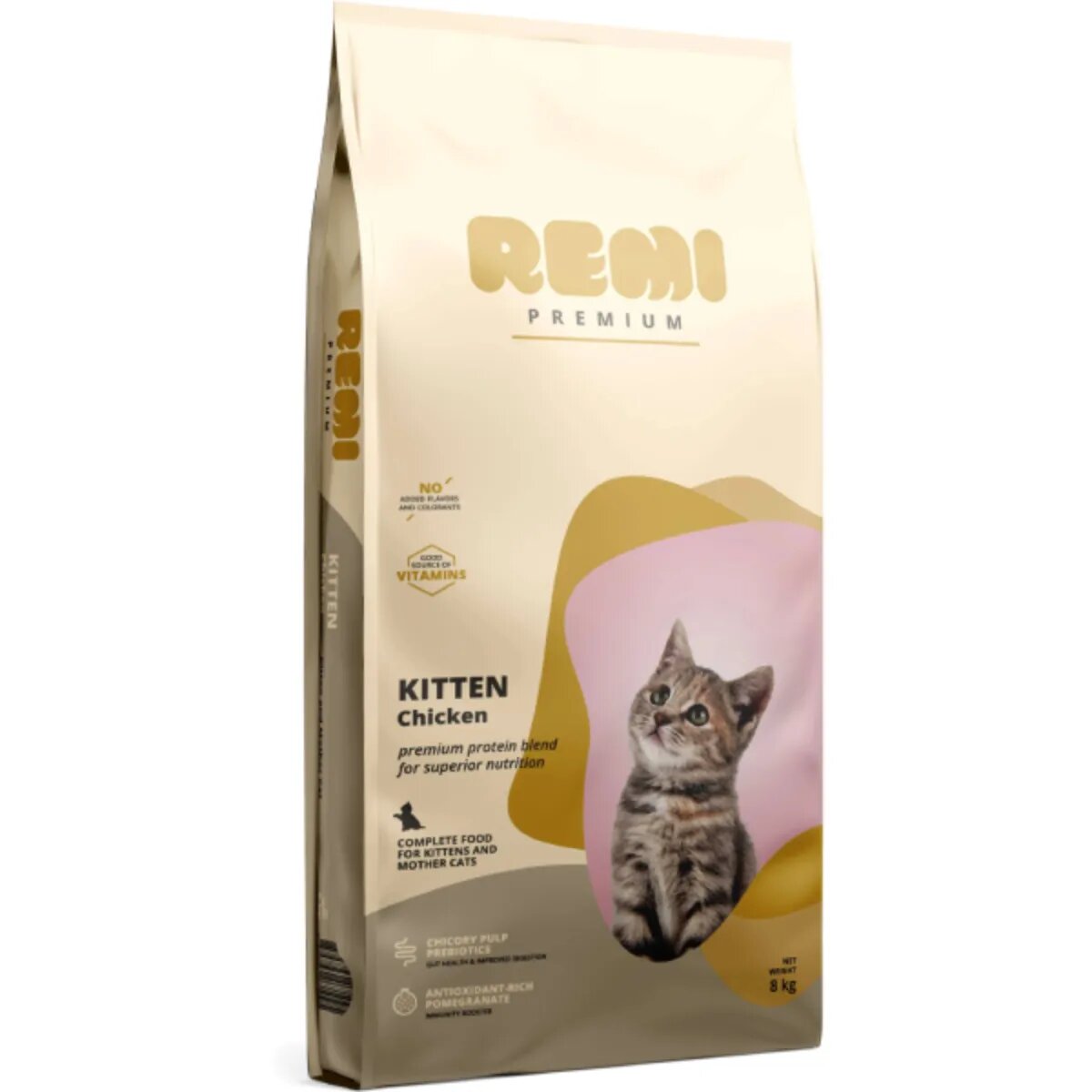 Remi Premium Kitten Pui hrană uscată pisici junior 8kg