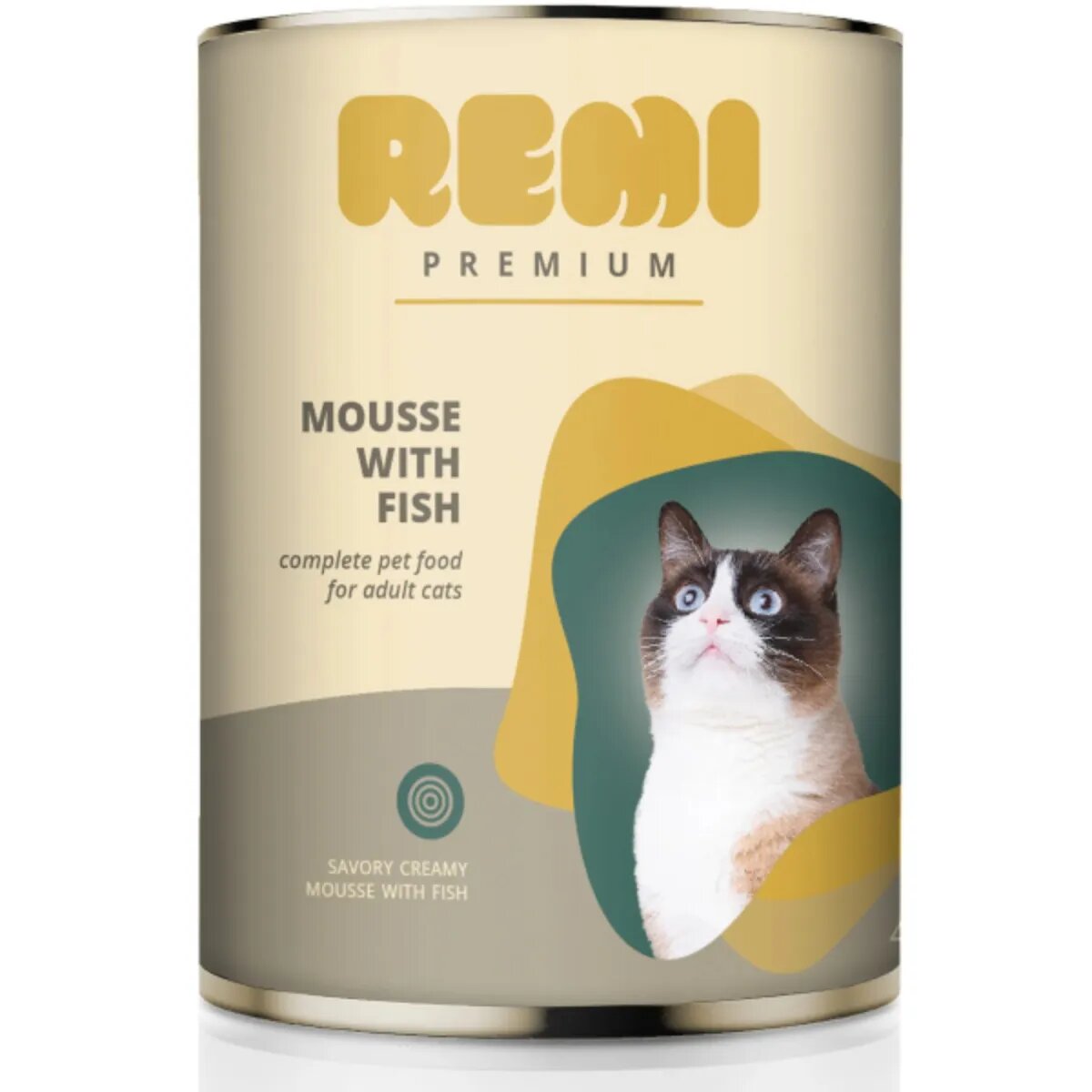 Remi Premium Pește conservă hrană umedă pisici (mousse) 400g