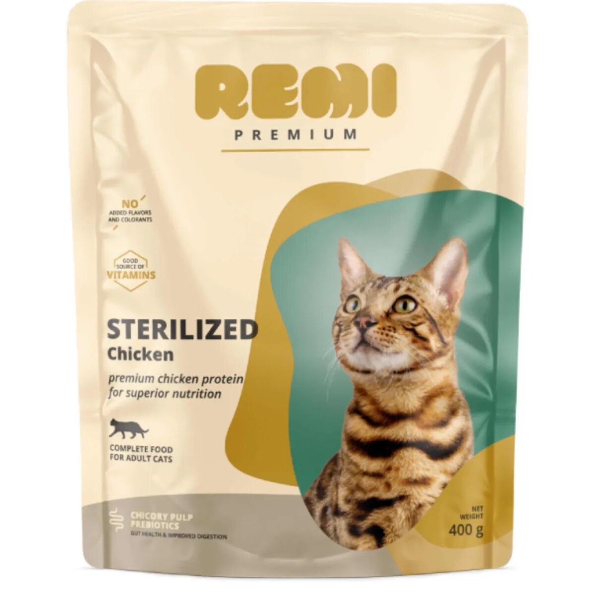 Remi Premium Sterilized Pui hrană uscată pisici sterilizate 400g