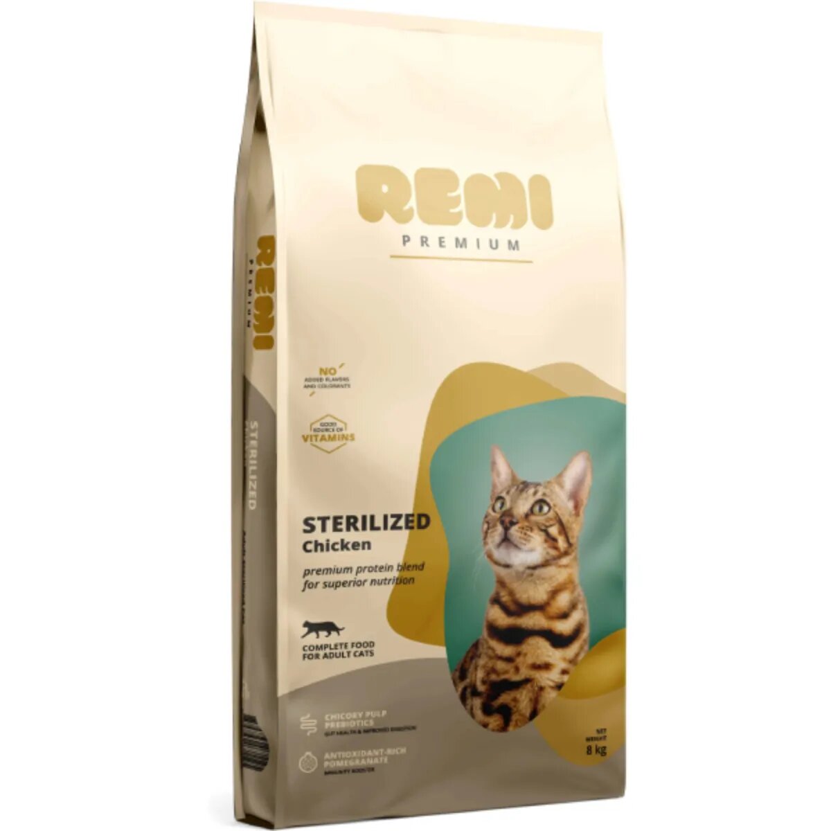 Remi Premium Sterilized Pui hrană uscată pisici sterilizate 8kg