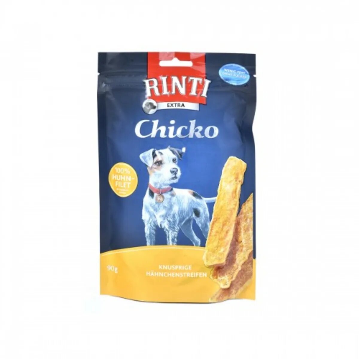 Rinti Chicko XS-XL Pui punguță recompense fără cereale câini deshidratat 90g
