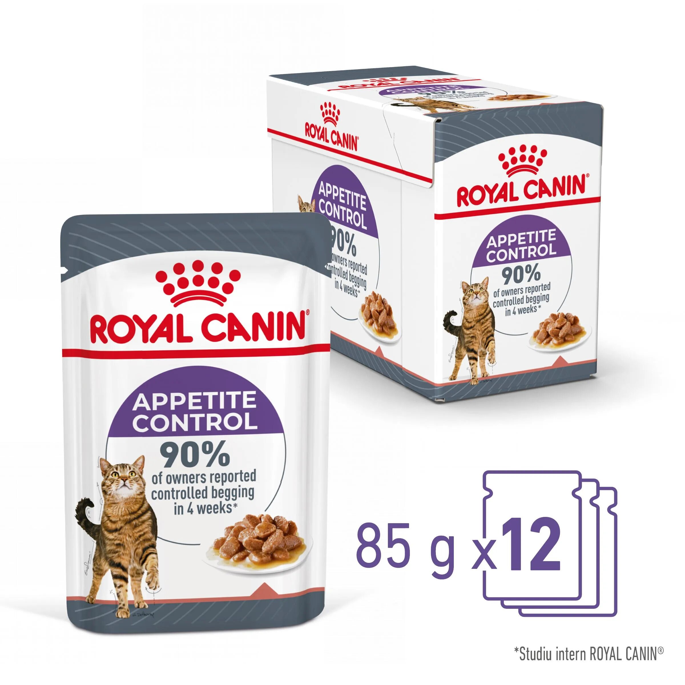 Royal Canin Appetite Control Care Adult hrană umedă pisici reglarea apetitului (în sos) bax 85g x 12buc