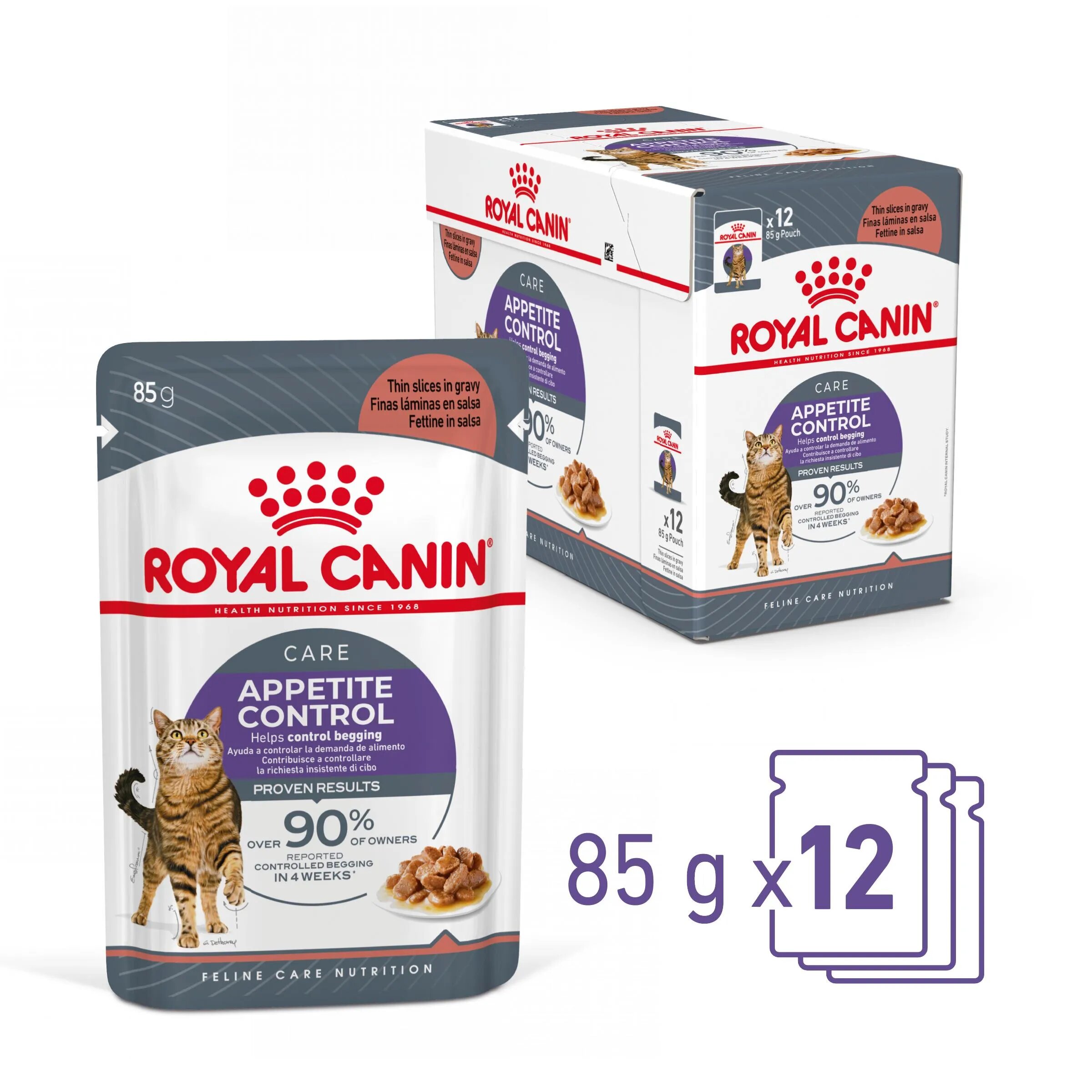 Royal Canin Appetite Control Care Adult hrană umedă pisici reglarea apetitului (în sos) bax 85g x 12buc