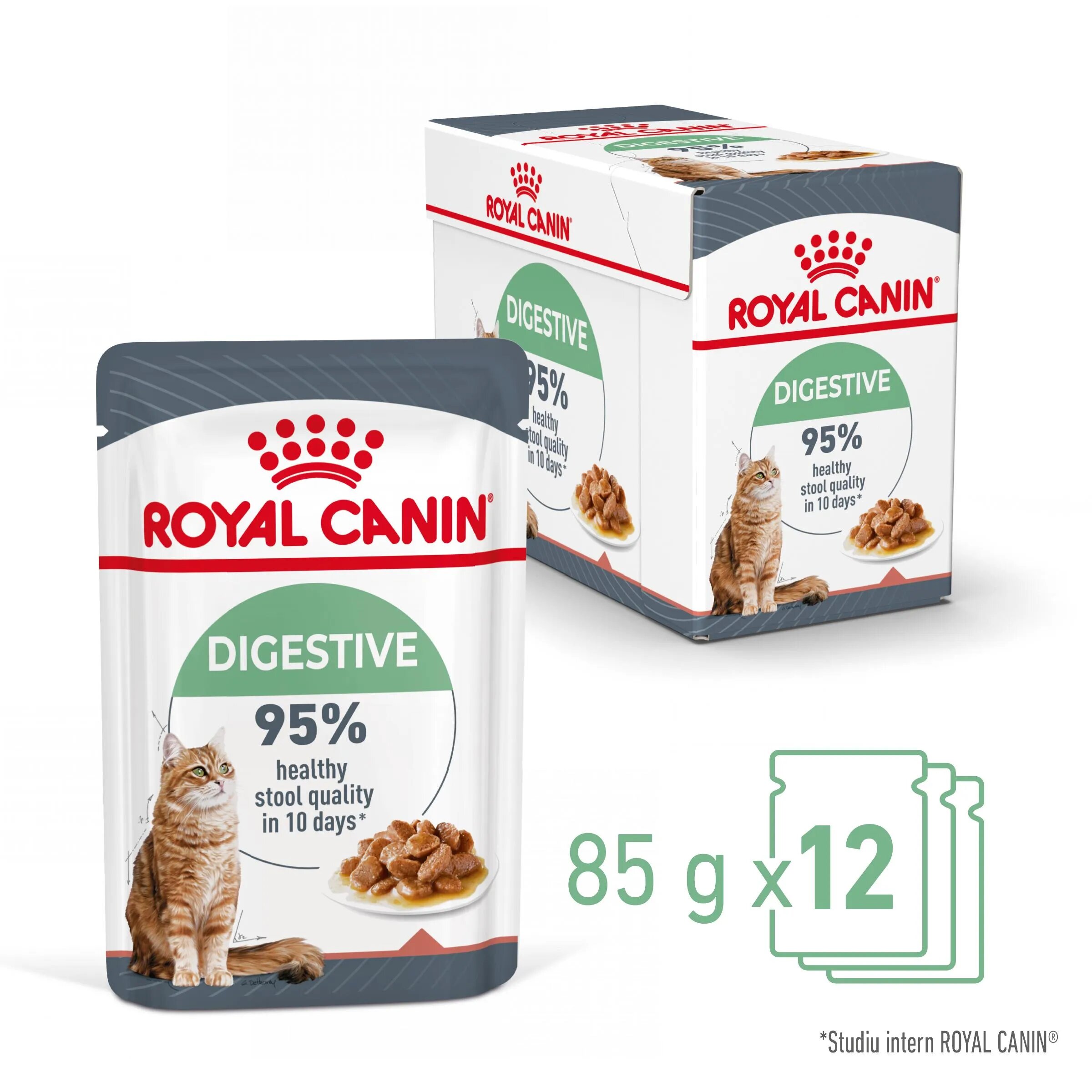 Royal Canin Digest Sensitive Care Adult hrană umedă pisici confort digestiv (în sos) bax 85g x 12buc