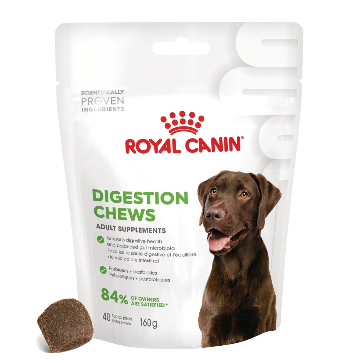 Royal Canin Digestion Chews Adult Supplements punguță recompense funcționale câini sistem digestiv 160g