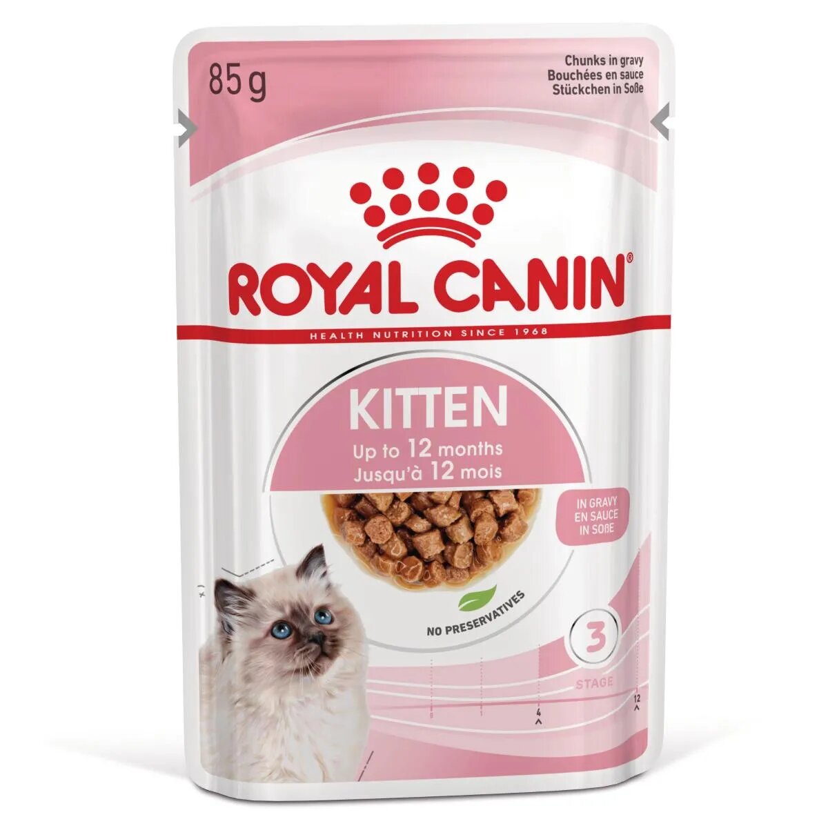 Royal Canin Kitten hrană umedă pisici junior (în sos) bax 85g x 12buc