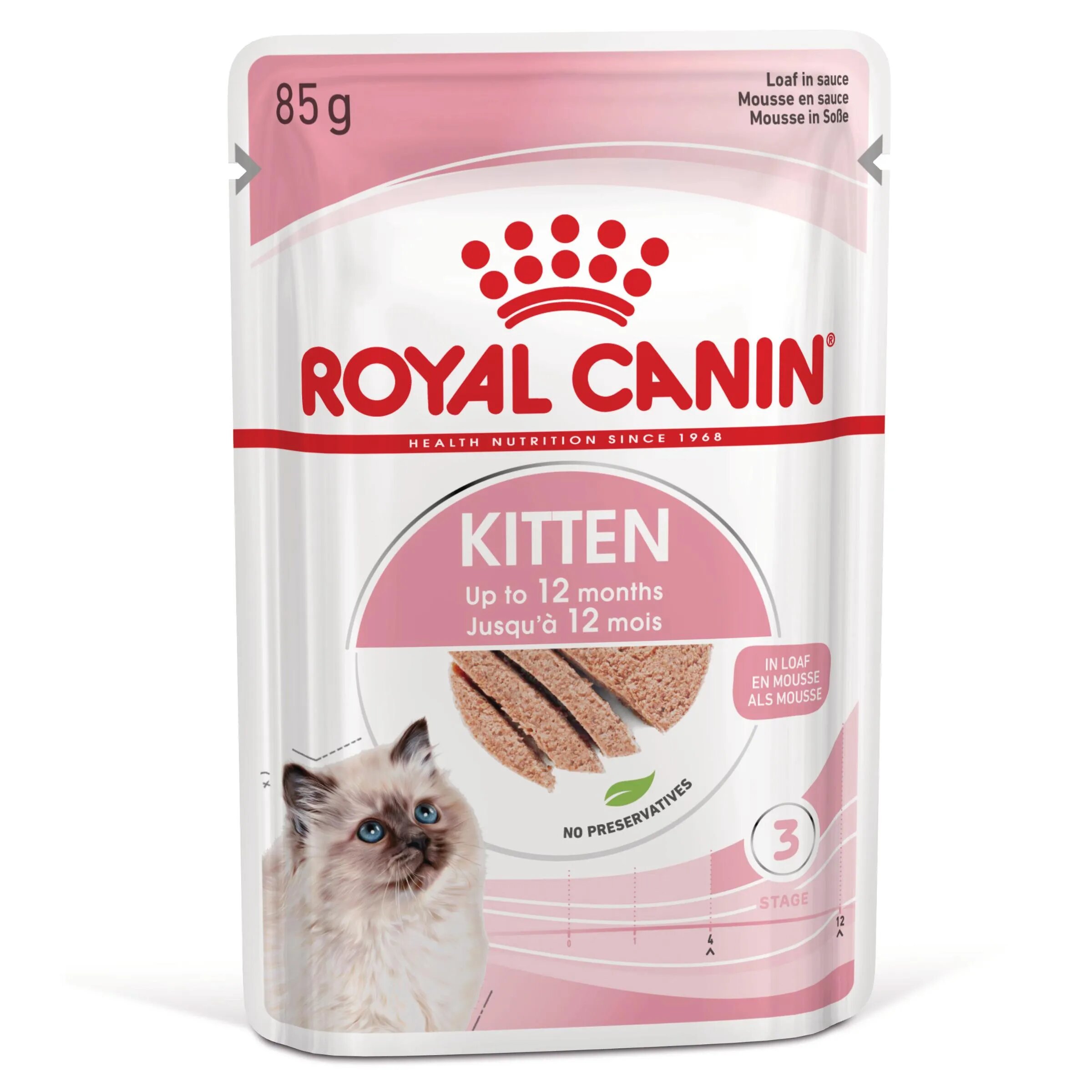 Royal Canin Kitten hrană umedă pisici junior (pate) 85g