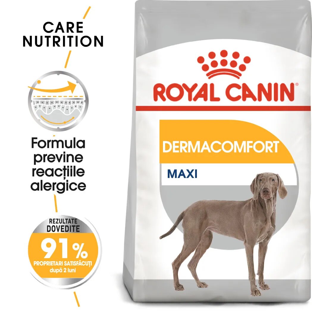 Royal Canin Maxi Dermacomfort hrană uscată câini prevenirea iritațiilor pielii 12kg