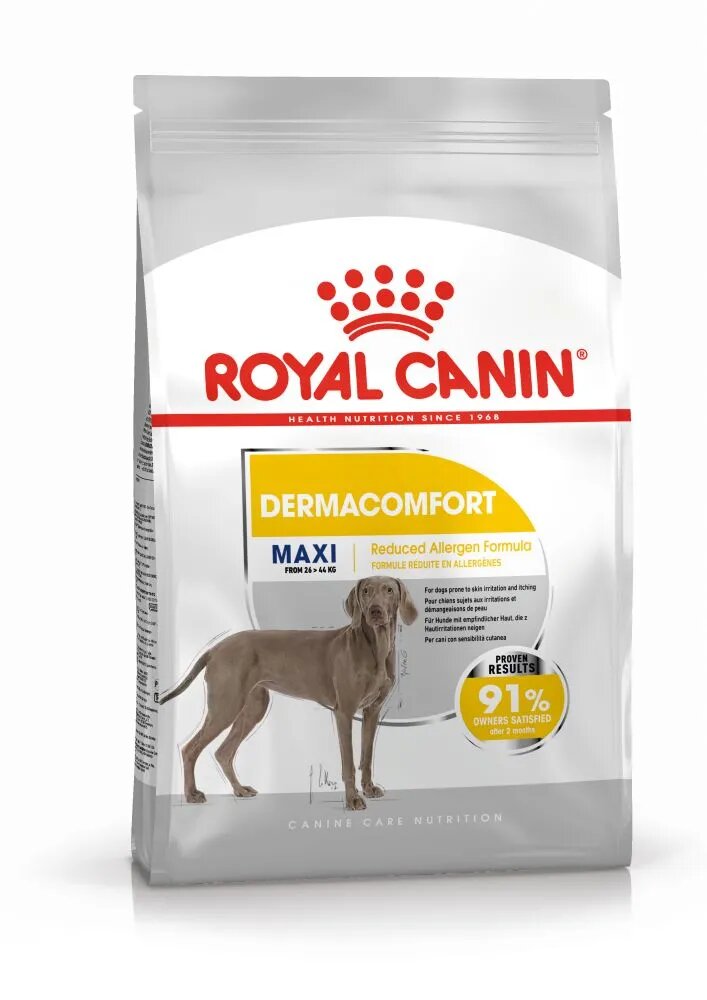Royal Canin Maxi Dermacomfort hrană uscată câini prevenirea iritațiilor pielii 12kg