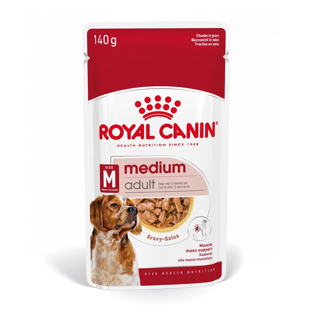 Royal Canin Medium Adult hrană umedă câini (în sos) 140g