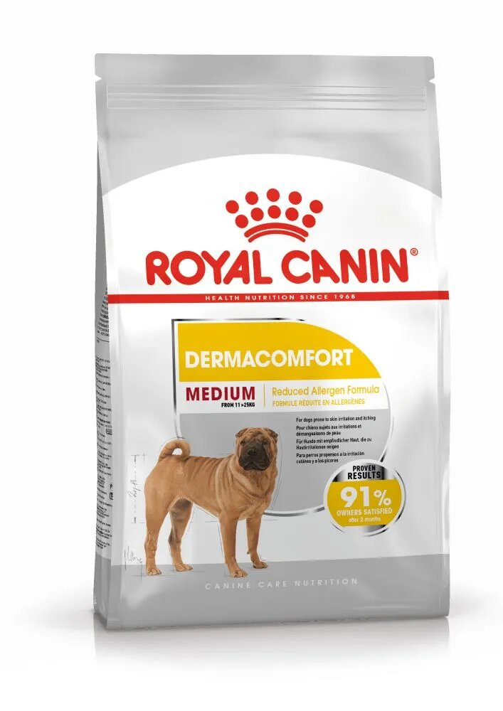 Royal Canin Medium Dermacomfort hrană uscată câini prevenirea iritațiilor pielii 3kg