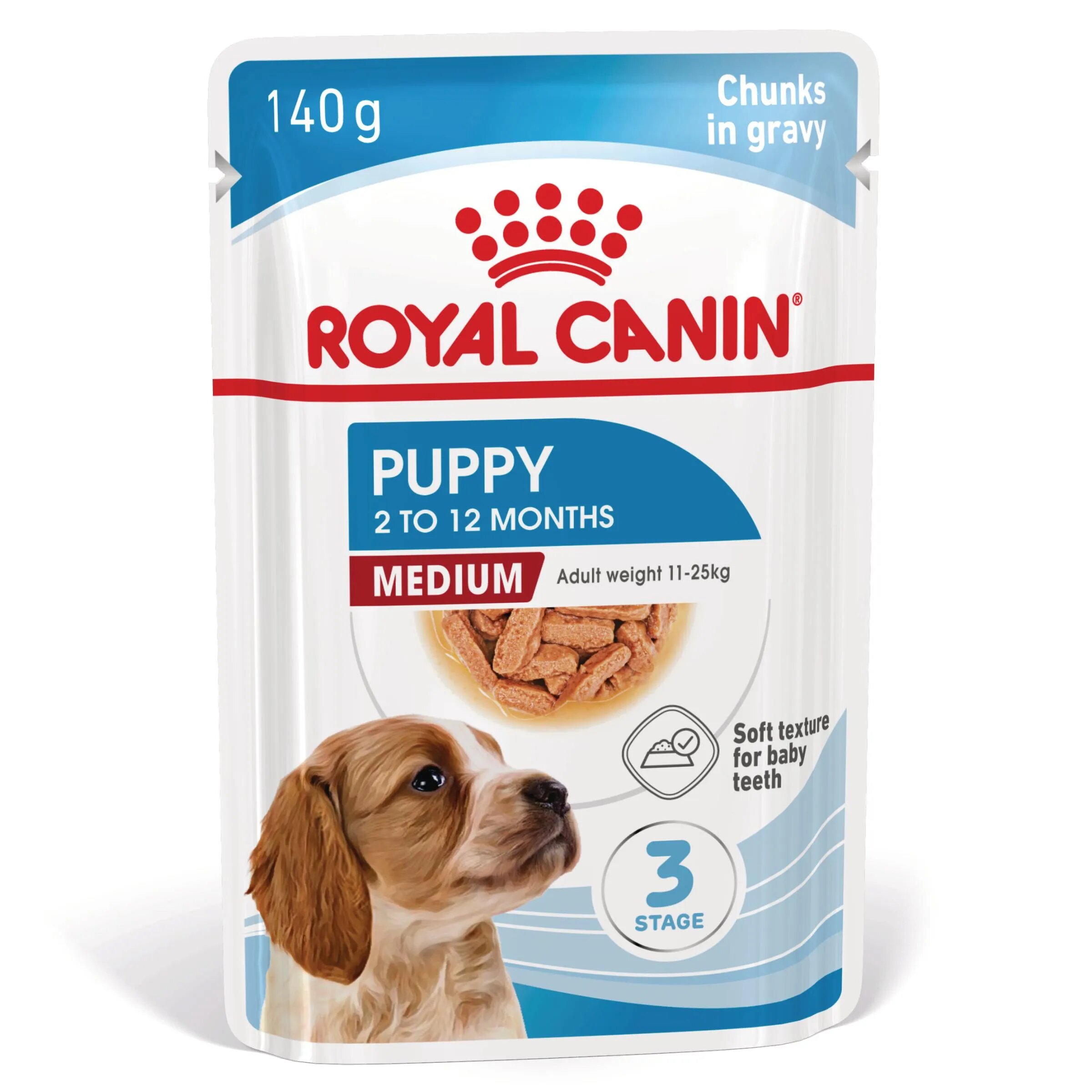 Royal Canin Medium Puppy hrană umedă câini junior (în sos) bax 140g x 10buc