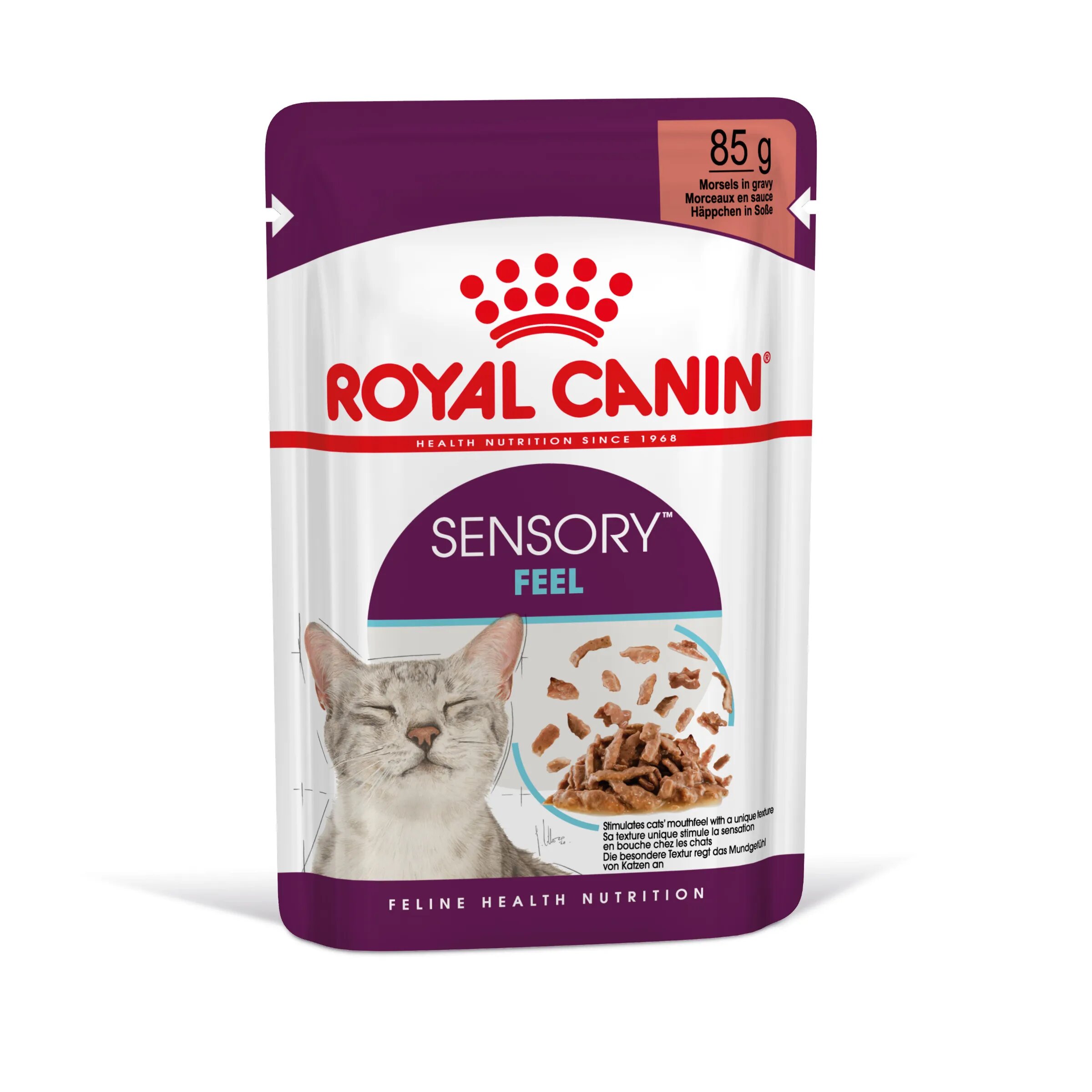 Royal Canin Sensory Feel hrană umedă pisici stimularea simțului tactil (în sos) bax 85g x 12buc