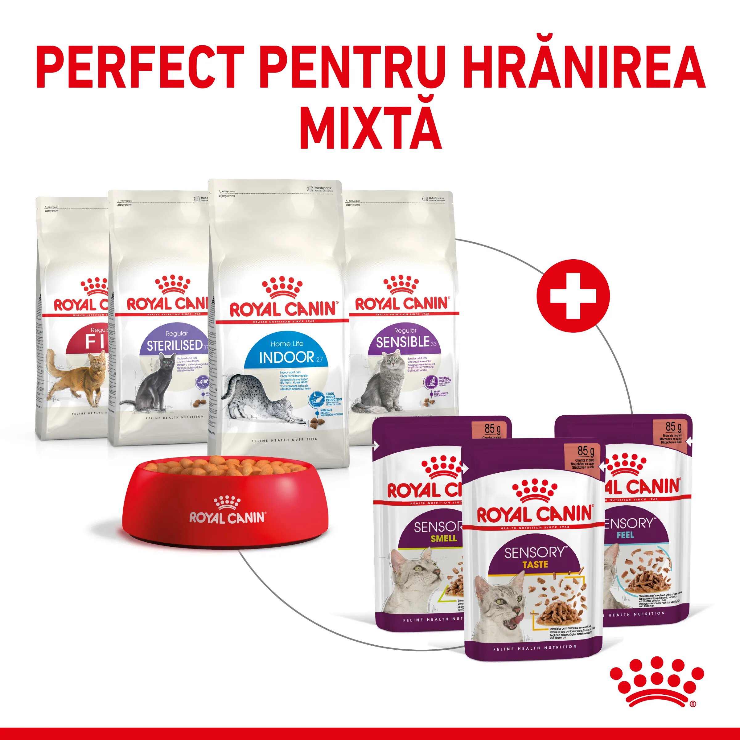 Royal Canin Sensory Feel hrană umedă pisici stimularea simțului tactil (în sos) bax 85g x 12buc