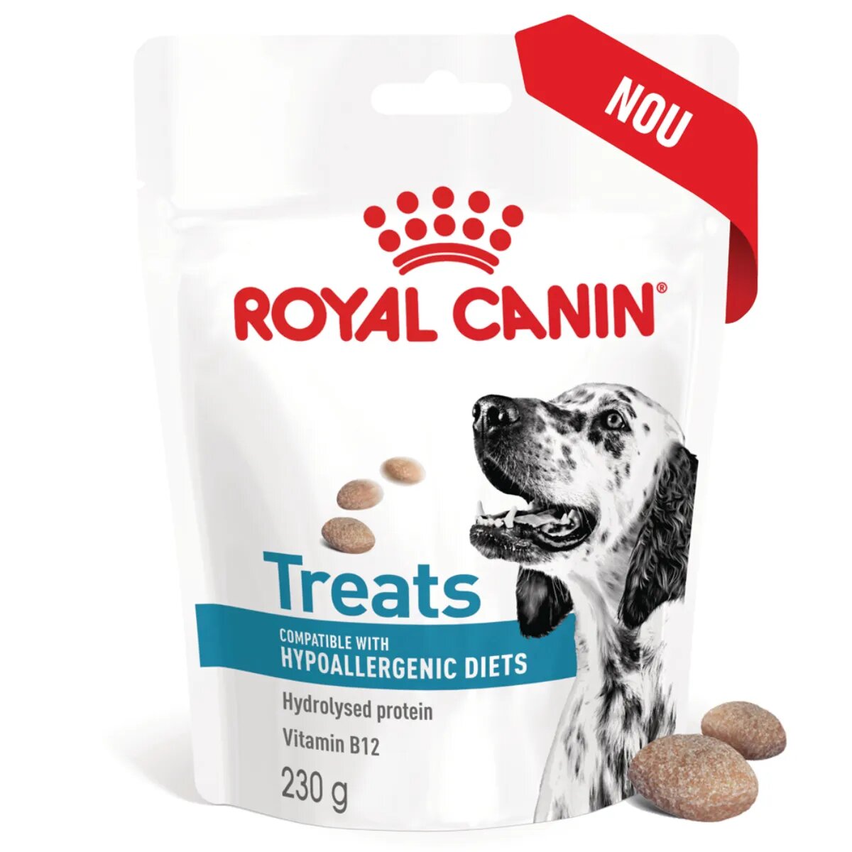 ROYAL CANIN VETERINARY DIET Hypoallergenic Treats punguță recompense funcționale câini alergii 230g