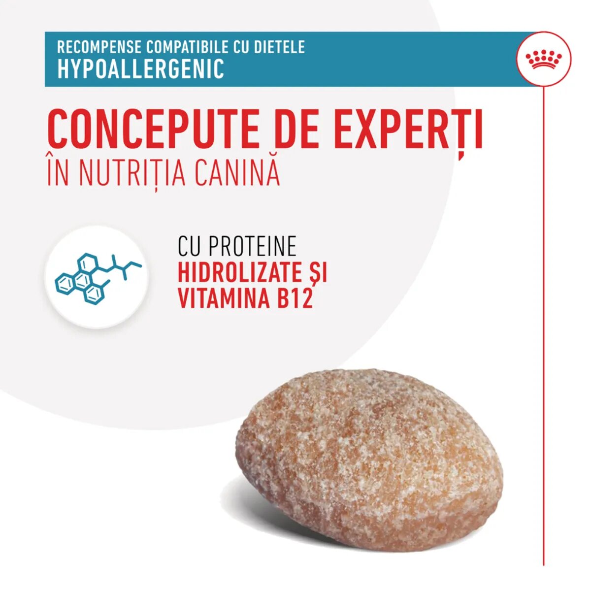 ROYAL CANIN VETERINARY DIET Hypoallergenic Treats punguță recompense funcționale câini alergii 230g