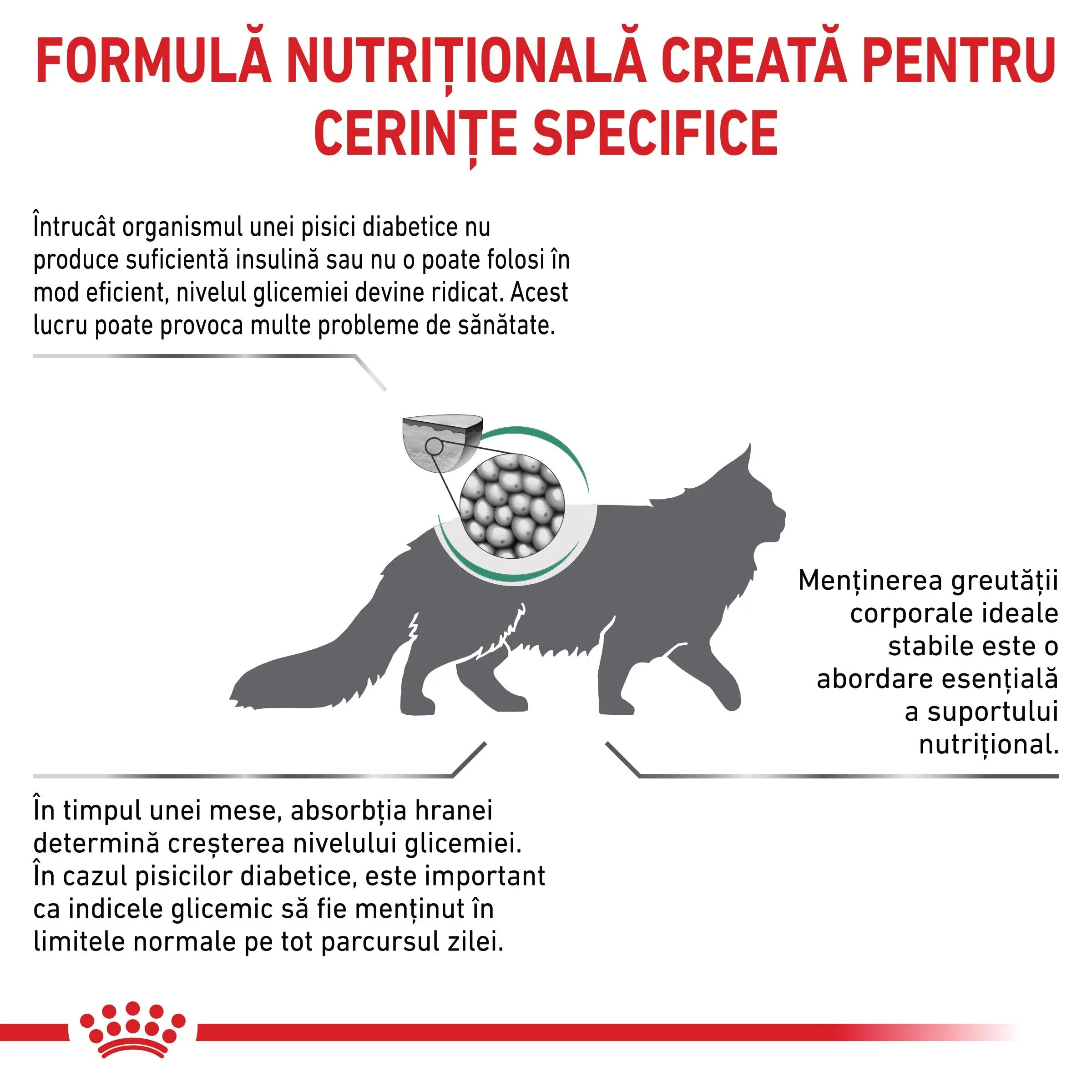 ROYAL CANIN VETERINARY DIET ROYAL CANIN VD Diabetic dietă veterinară hrană uscată pisici diabet 400g