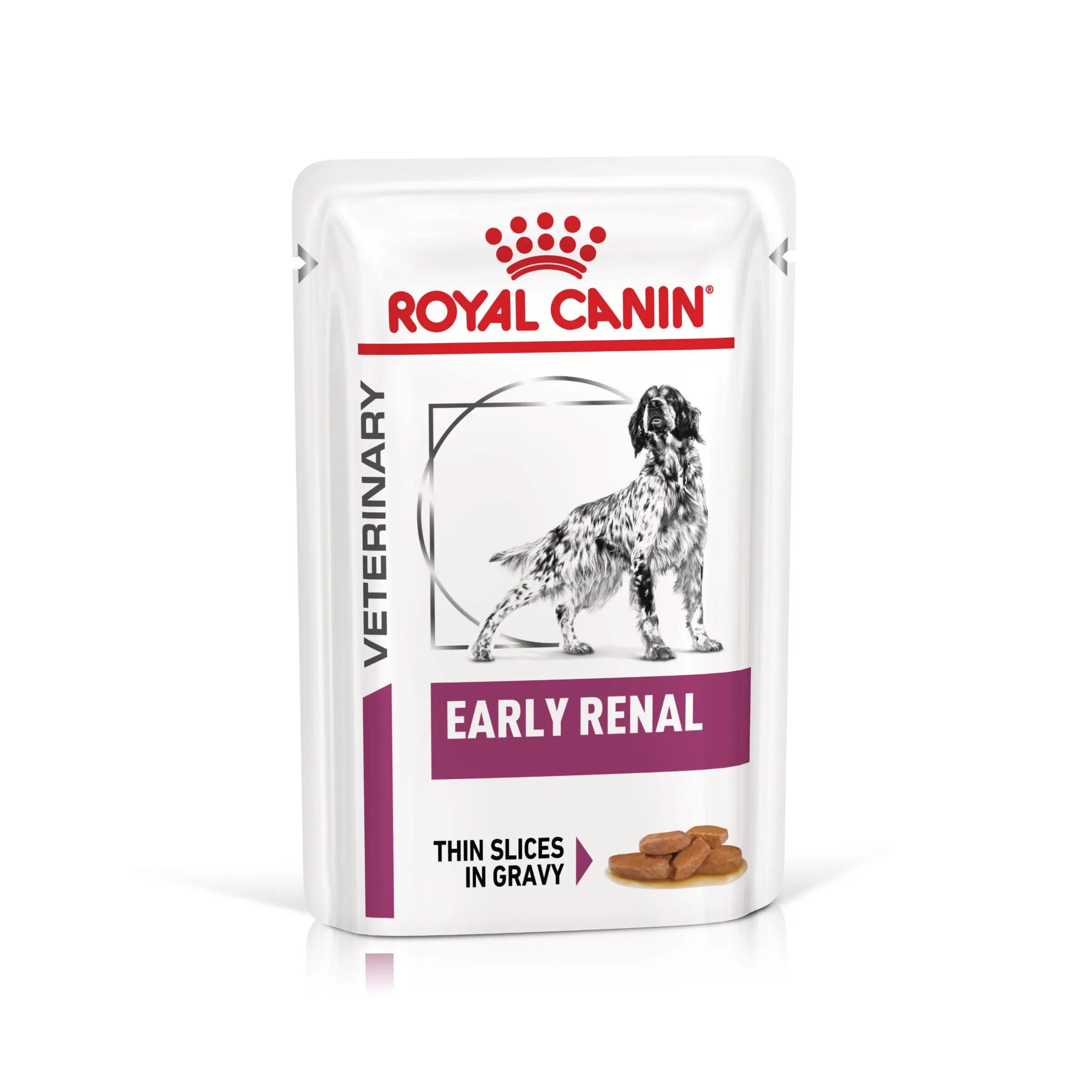 ROYAL CANIN VETERINARY DIET ROYAL CANIN VD Early Renal XS-XL dietă veterinară plic hrană umedă câini sistem renal (în sos) bax 100g x 12buc