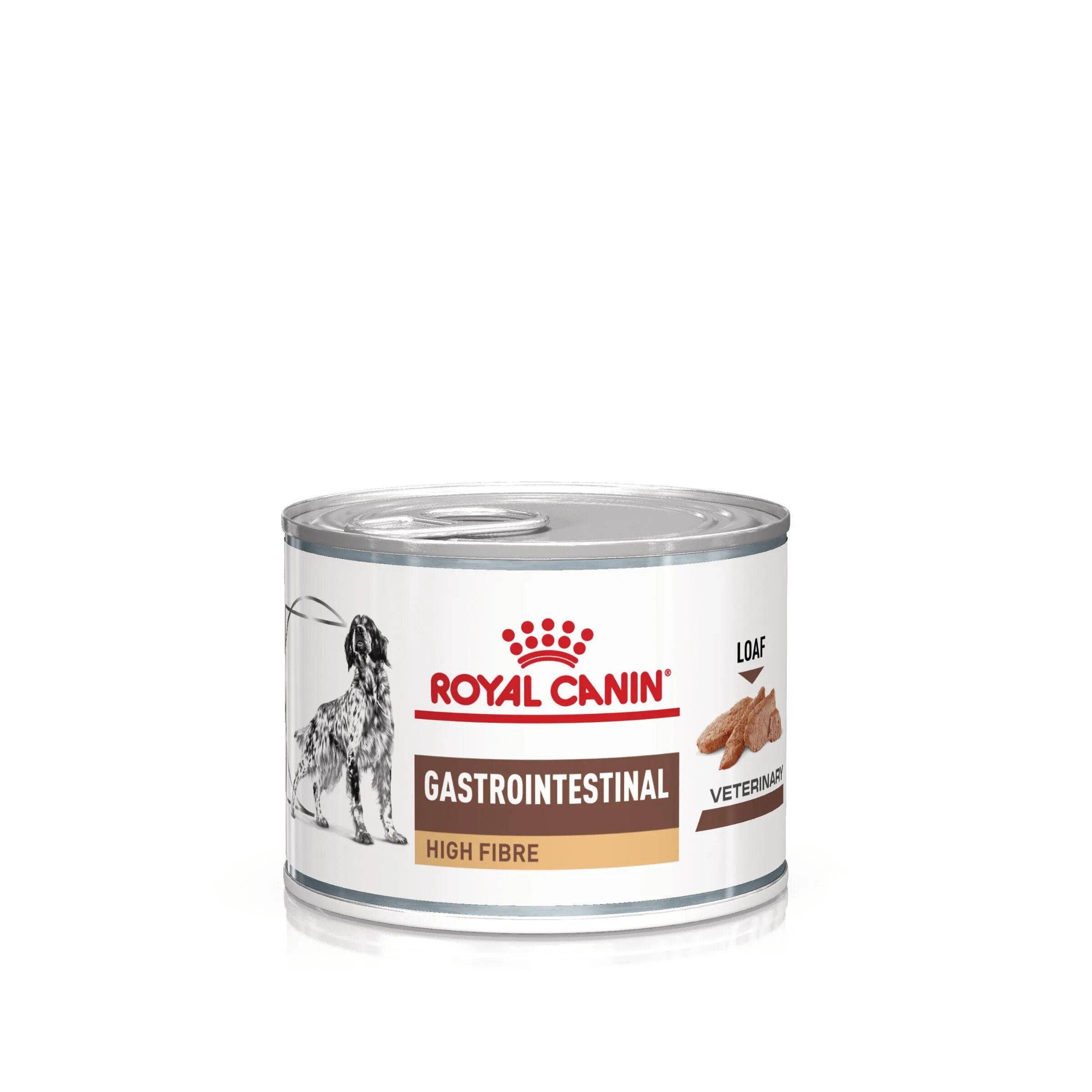 ROYAL CANIN VETERINARY DIET ROYAL CANIN VD Gastrointestinal High Fibre XS-XL dietă veterinară conservă hrană umedă câini sistem digestiv (pate) 200g