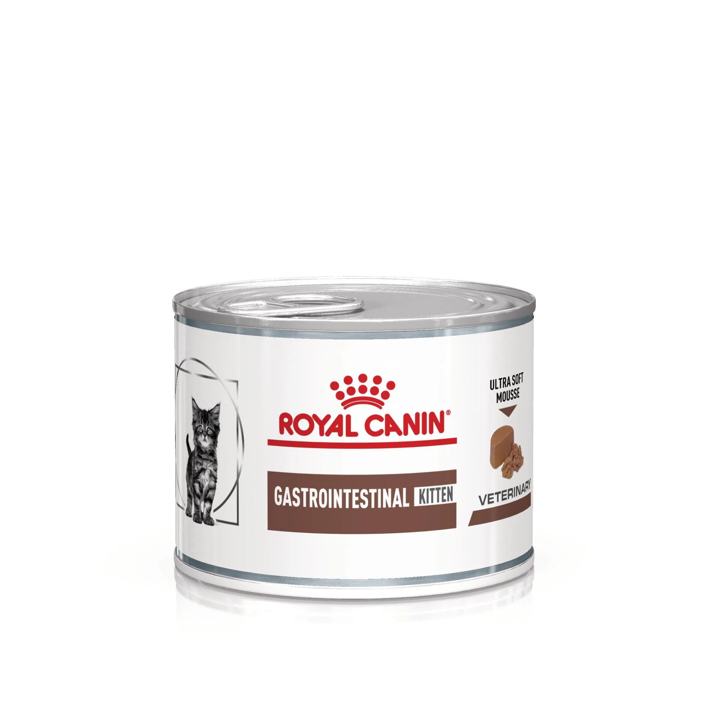 ROYAL CANIN VETERINARY DIET ROYAL CANIN VD Gastrointestinal Kitten dietă veterinară conservă hrană umedă pisici junior sistem digestiv (mousse) 195g