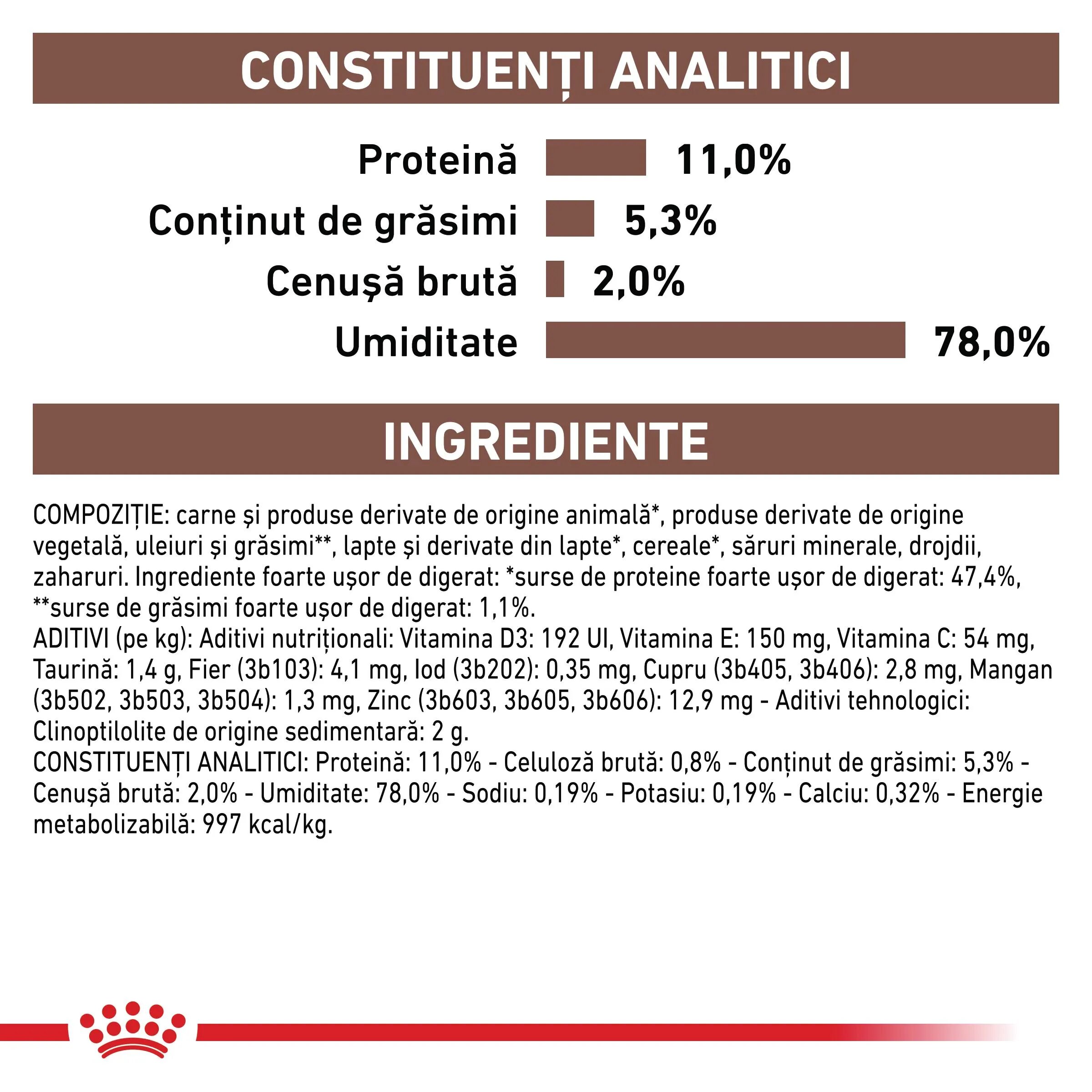 ROYAL CANIN VETERINARY DIET ROYAL CANIN VD Gastrointestinal Kitten dietă veterinară conservă hrană umedă pisici junior sistem digestiv (mousse) 195g