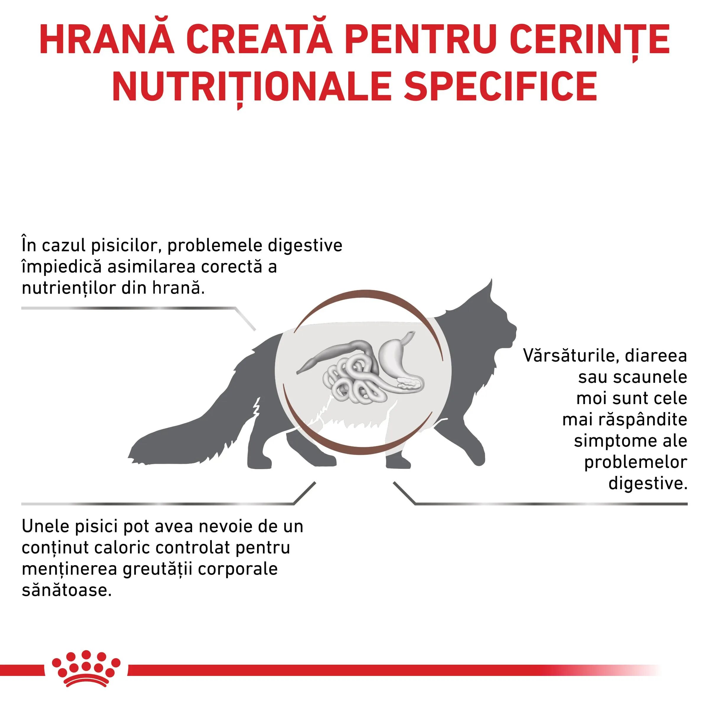 ROYAL CANIN VETERINARY DIET ROYAL CANIN VD Gastrointestinal Moderate Calorie dietă veterinară hrană uscată pisici sistem digestiv 2kg