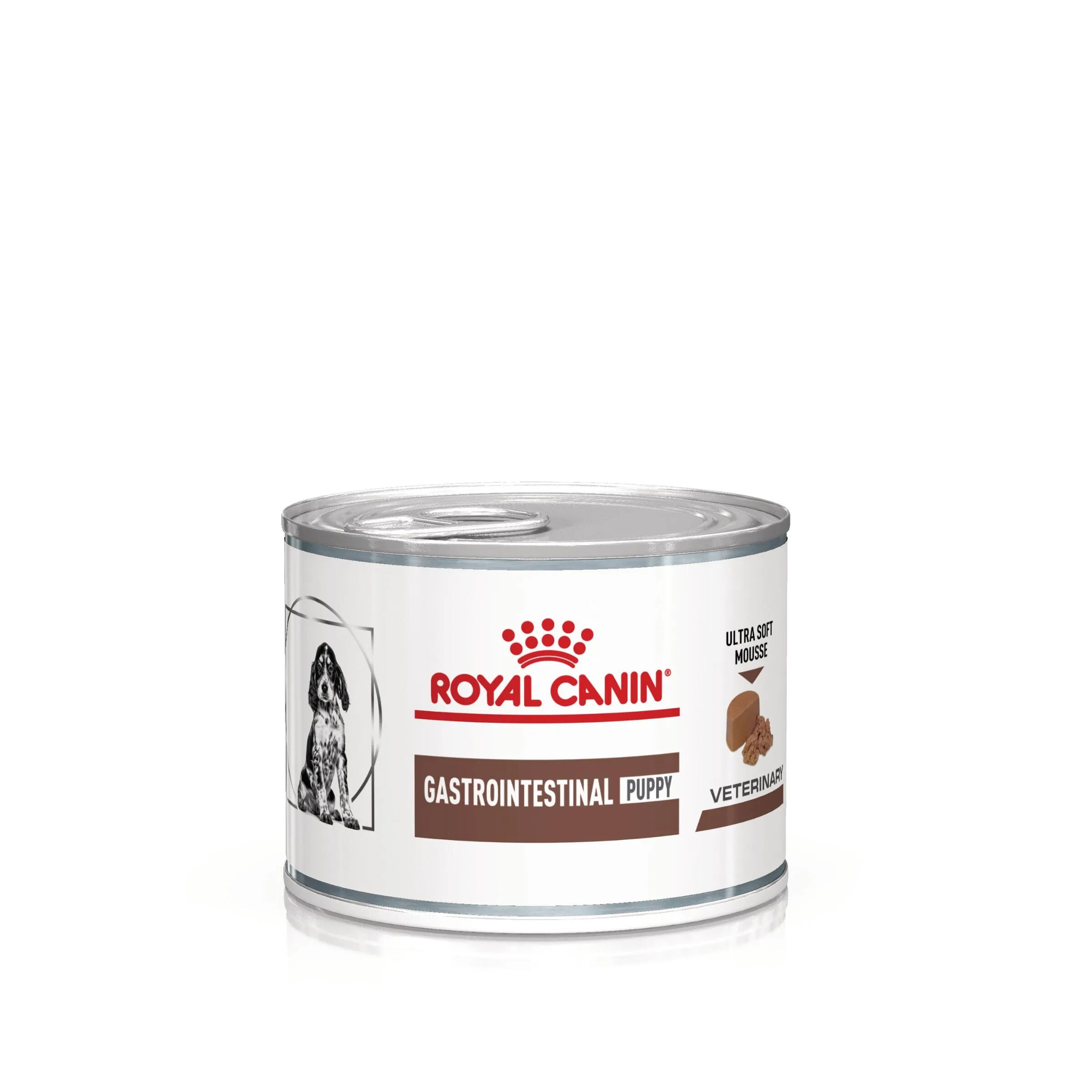 ROYAL CANIN VETERINARY DIET ROYAL CANIN VD Gastrointestinal Puppy XS-XL dietă veterinară conservă hrană umedă câini junior sistem digestiv (mousse) 195g
