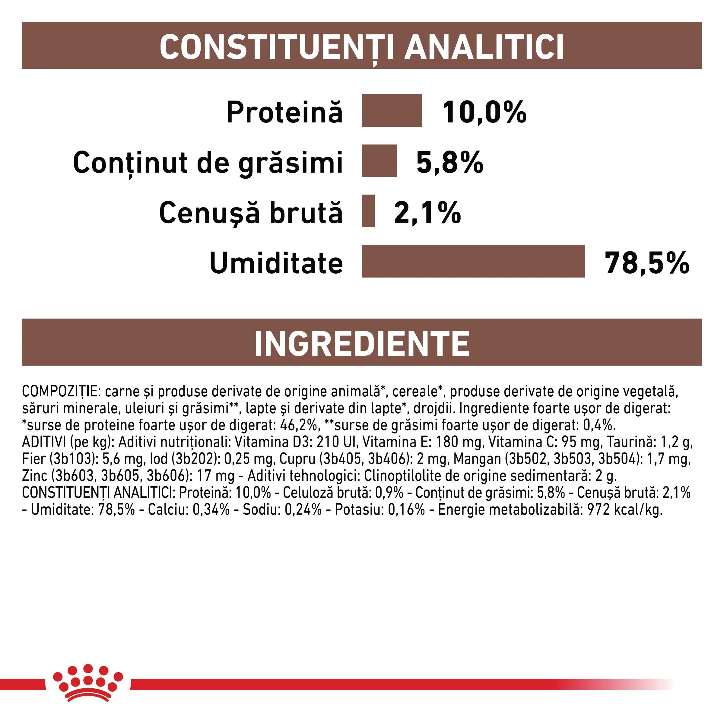 ROYAL CANIN VETERINARY DIET ROYAL CANIN VD Gastrointestinal Puppy XS-XL dietă veterinară conservă hrană umedă câini junior sistem digestiv (mousse) 195g