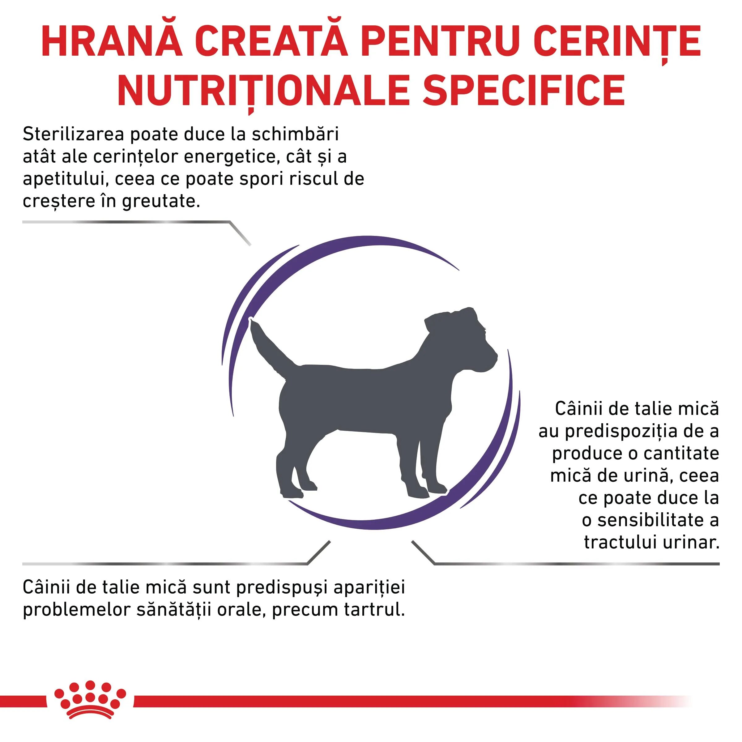 ROYAL CANIN VETERINARY DIET ROYAL CANIN VD Neutered Adult Small Dog XS-S dietă veterinară hrană uscată câini 3.5kg