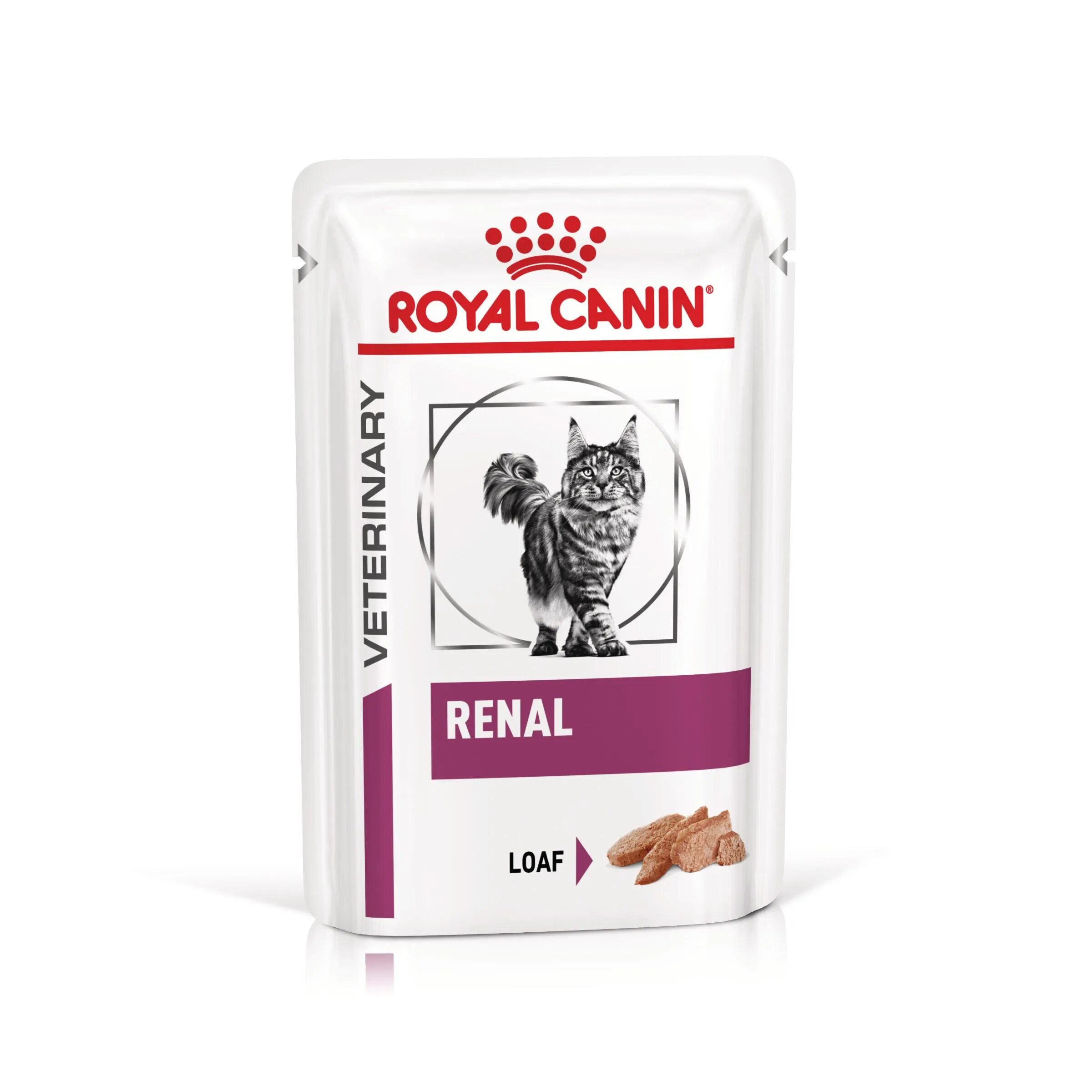ROYAL CANIN VETERINARY DIET ROYAL CANIN VD Renal Loaf dietă veterinară plic hrană umedă pisici sistem renal (pate) bax 85g x 12buc