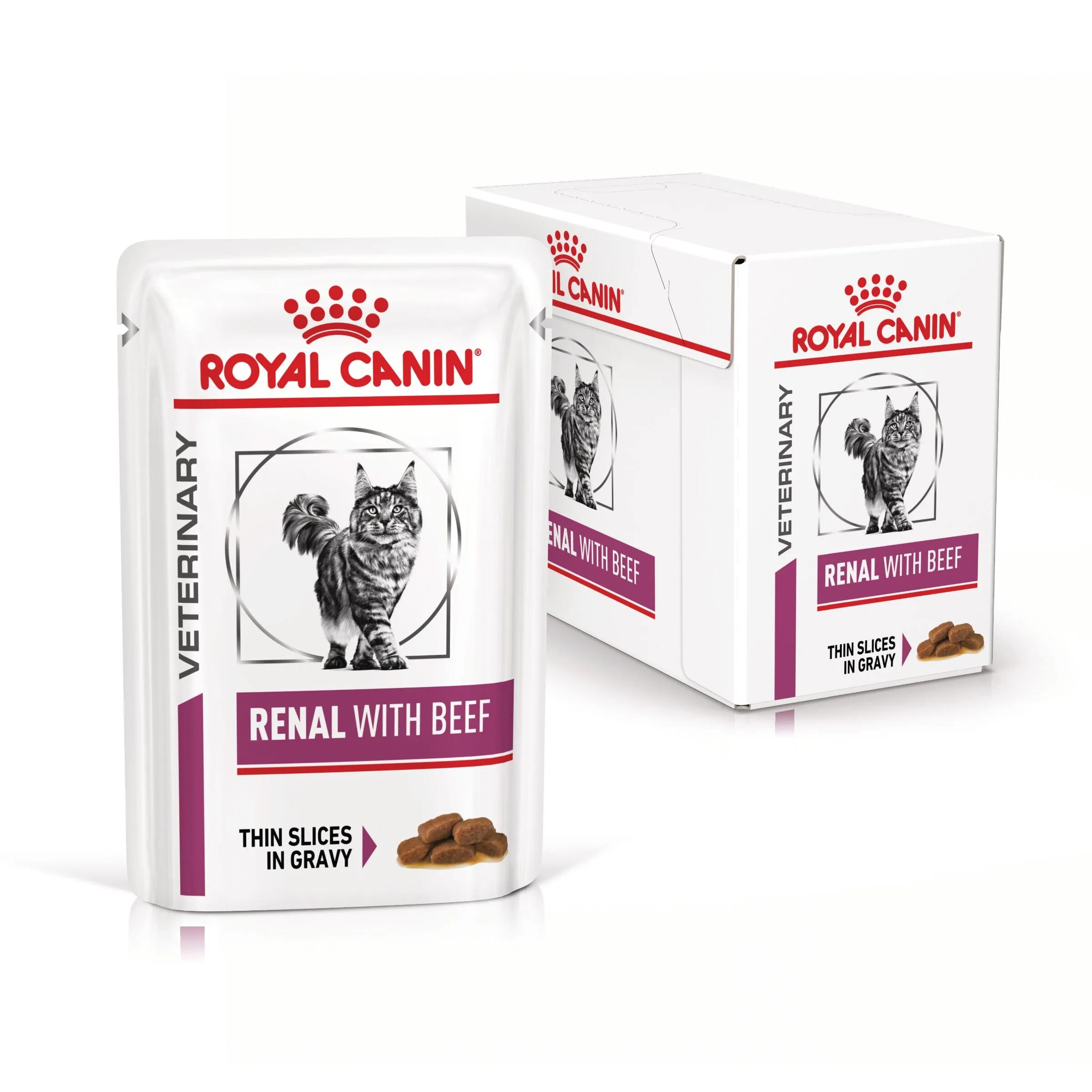 ROYAL CANIN VETERINARY DIET ROYAL CANIN VD Renal Vită dietă veterinară plic hrană umedă pisici sistem renal (în sos) bax 85g x 12buc