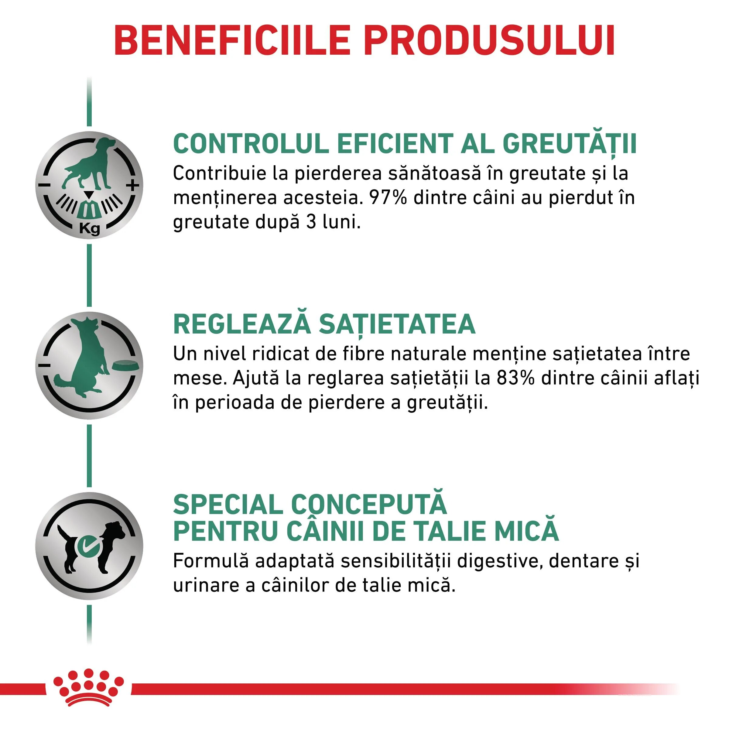 ROYAL CANIN VETERINARY DIET ROYAL CANIN VD Satiety Small Dog XS-S dietă veterinară hrană uscată câini obezitate 3kg