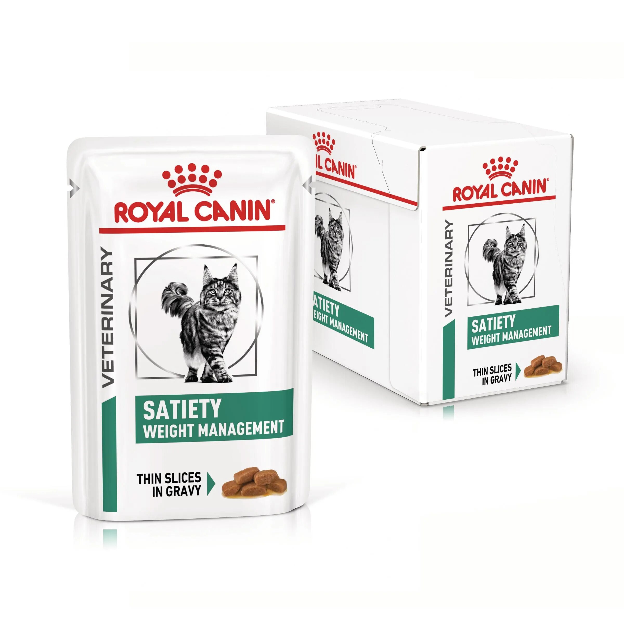 ROYAL CANIN VETERINARY DIET ROYAL CANIN VD Satiety Weight Management dietă veterinară plic hrană umedă pisici obezitate (în sos) bax 85g x 12buc