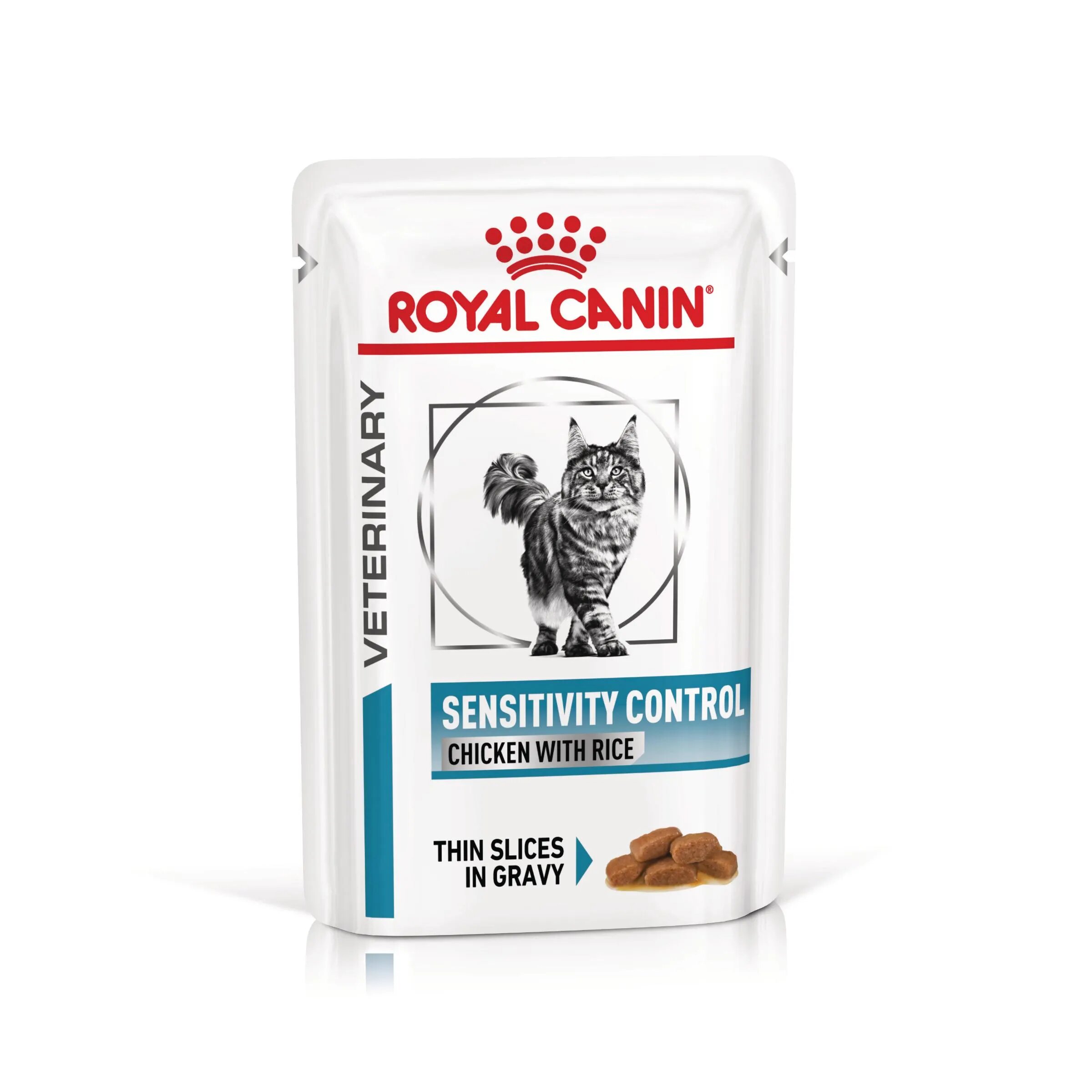 ROYAL CANIN VETERINARY DIET ROYAL CANIN VD Sensitivity Control dietă veterinară plic hrană umedă pisici afecțiuni dermatologice (în sos) bax 85g x 12buc