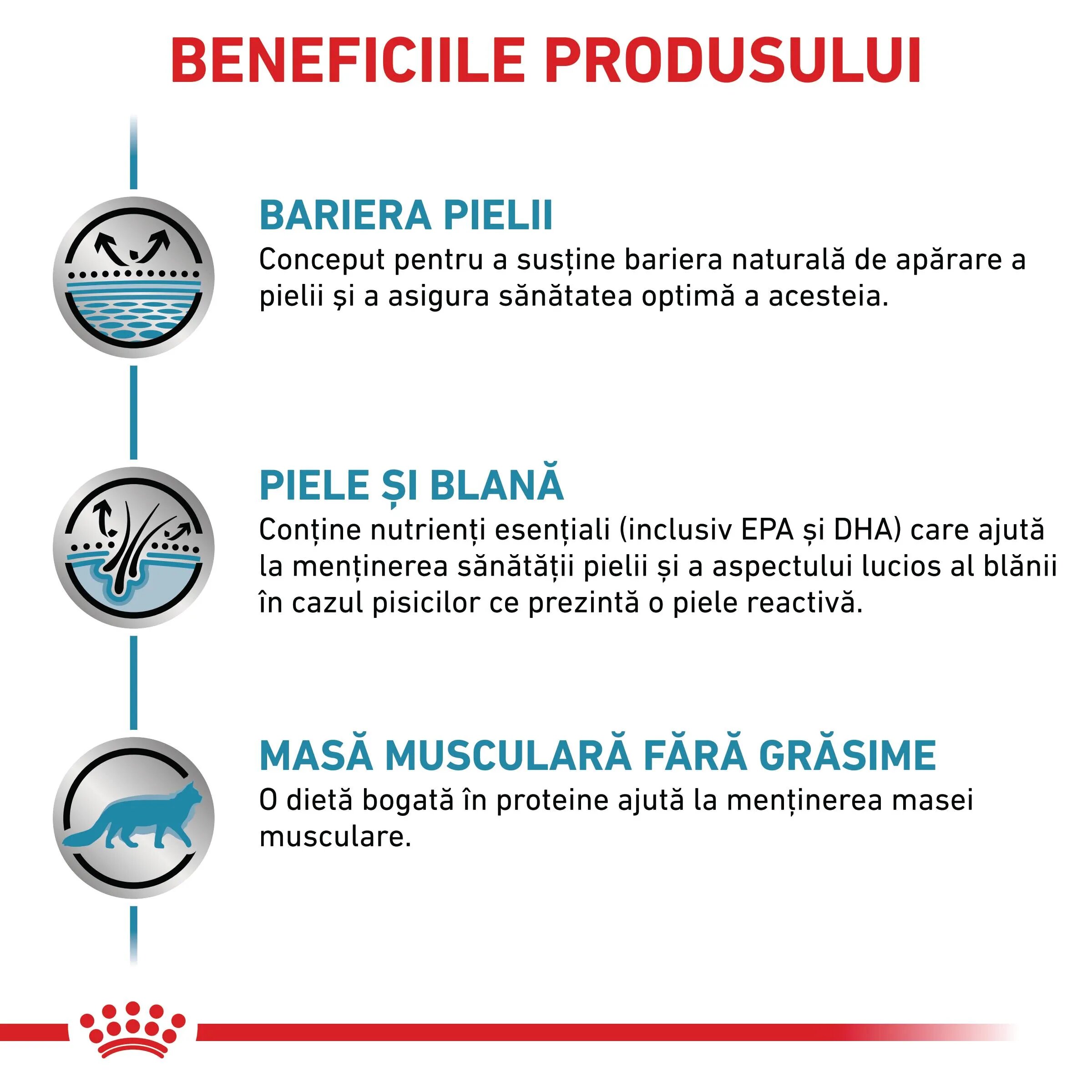 ROYAL CANIN VETERINARY DIET ROYAL CANIN VD Skin&Coat dietă veterinară hrană uscată pisici afecțiuni dermatologice 1.5kg