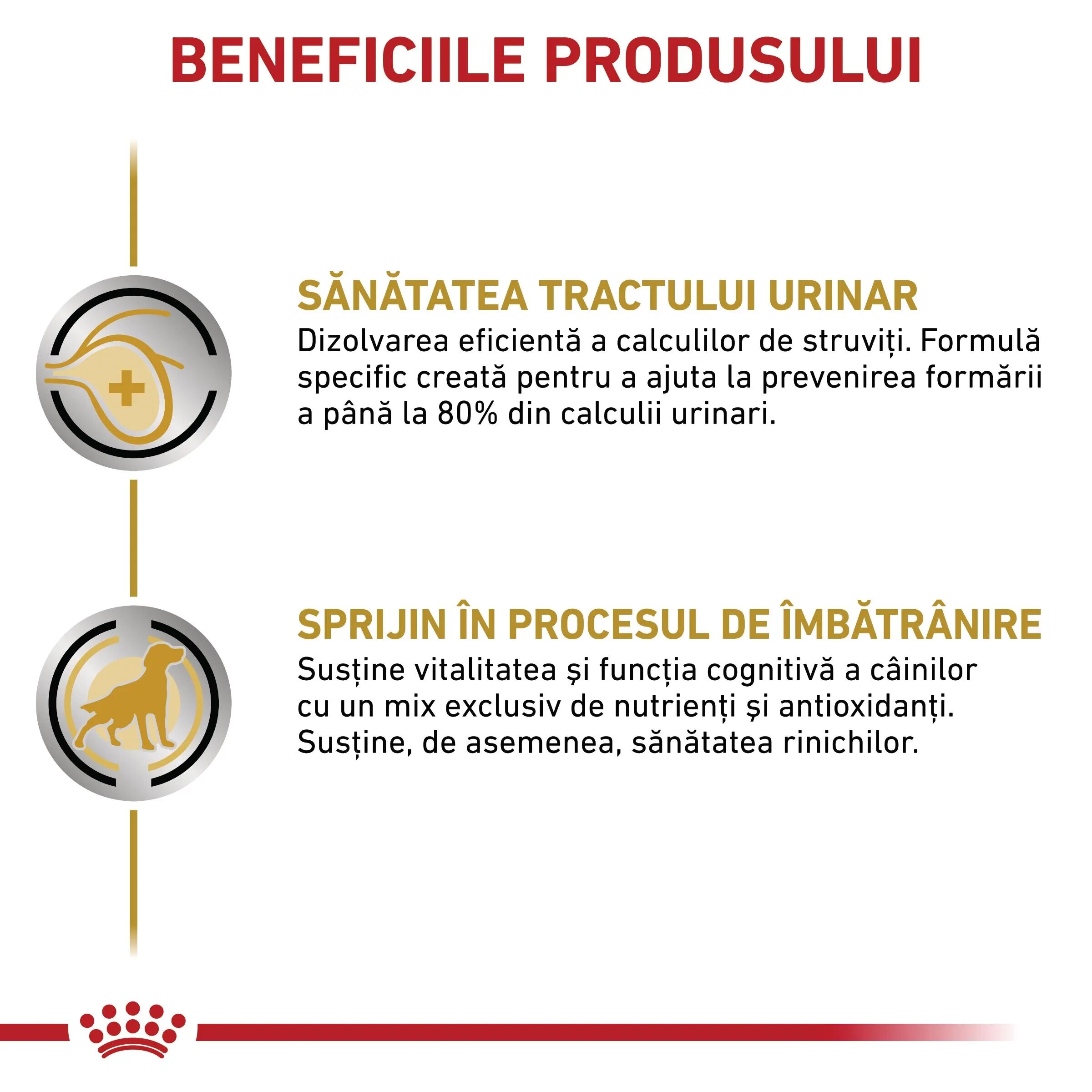 ROYAL CANIN VETERINARY DIET ROYAL CANIN VD Urinary S/O Ageing 7+ S-XL dietă veterinară hrană uscată câini senior sistem urinar 8kg