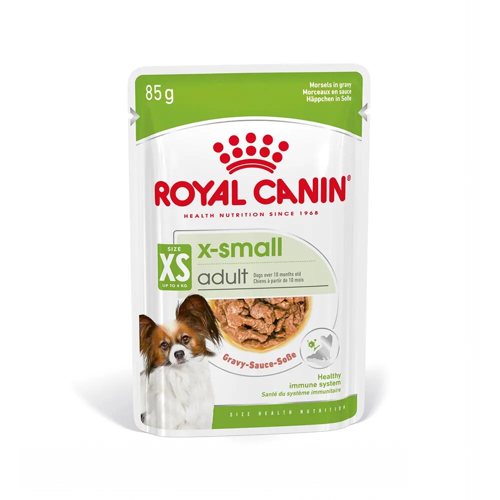 Royal Canin X-Small Adult hrană umedă câini (în sos) 85g