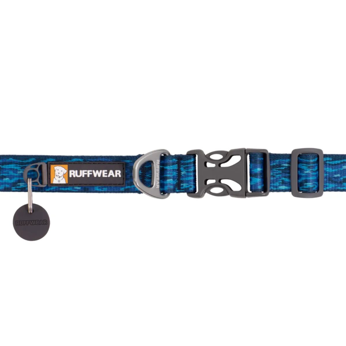 RUFFWEAR Flat Out zgardă bandă câini ajustabilă Flat Out Oceanic Distortion zgardă bandă câini ajustabilă albastru L(51-66 x 2.5cm)