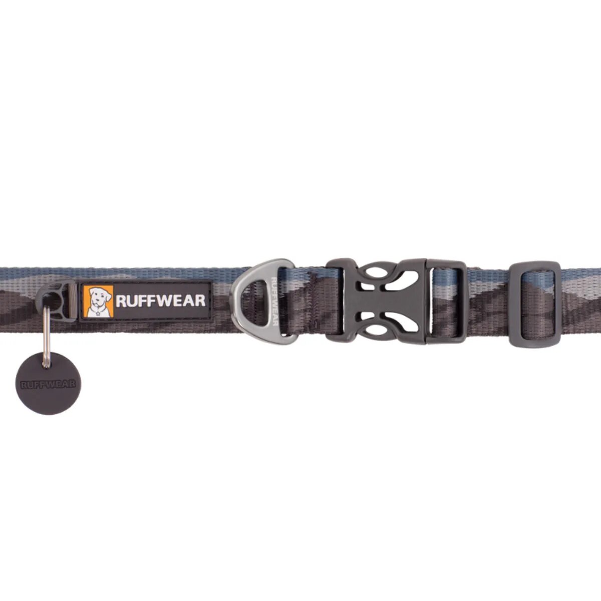 RUFFWEAR Flat Out zgardă bandă câini ajustabilă Flat Out Rocky Mountains zgardă bandă câini ajustabilă albastru și gri S(28-36 x 2cm)