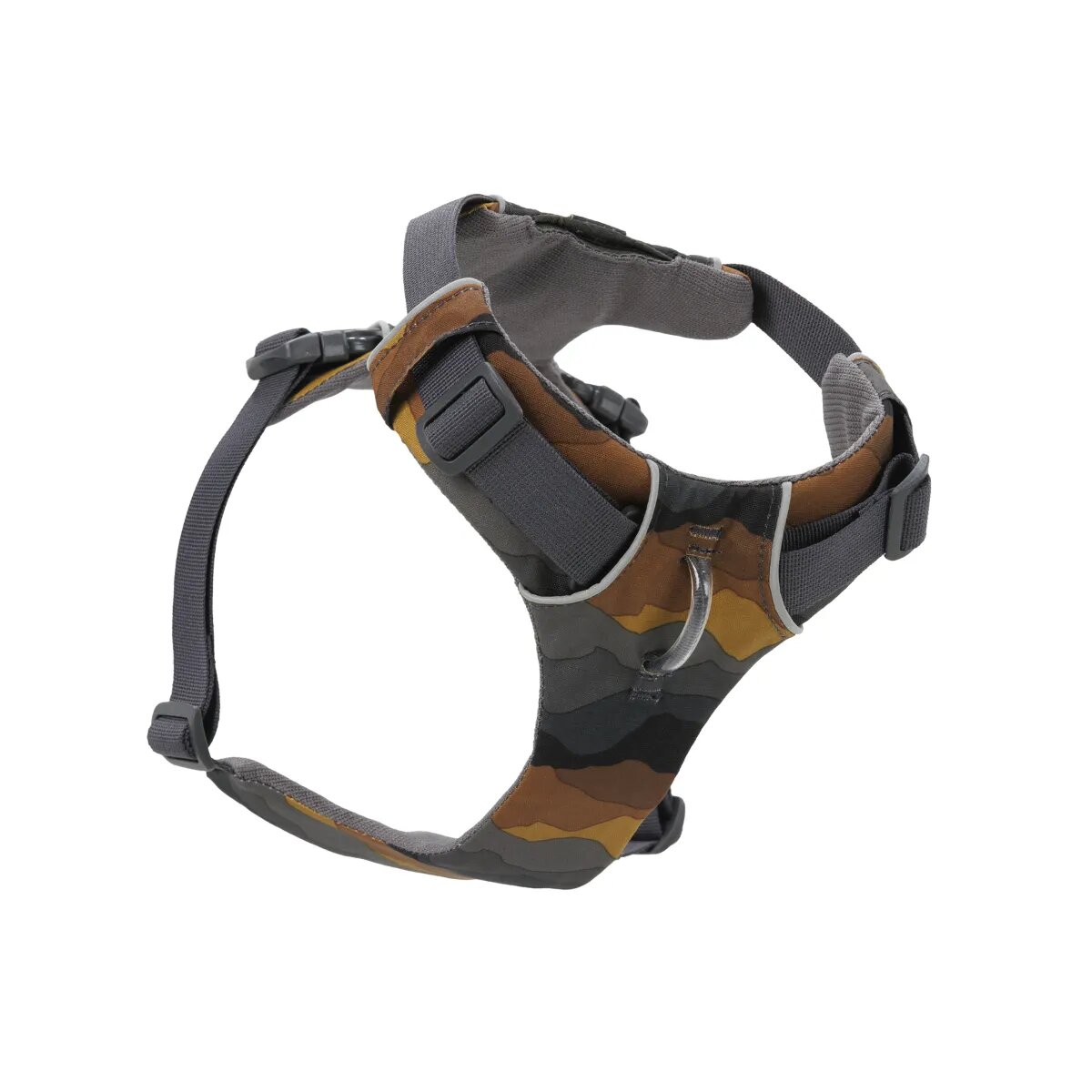 RUFFWEAR Front Rage ham prindere dublă(piept&spate) dresaj câini ajustabil reflectorizant Front Rage Moonlight Mountains ham prindere dublă(piept&spate) dresaj câini ajustabil reflectorizant maro și gri M(69-81cm)