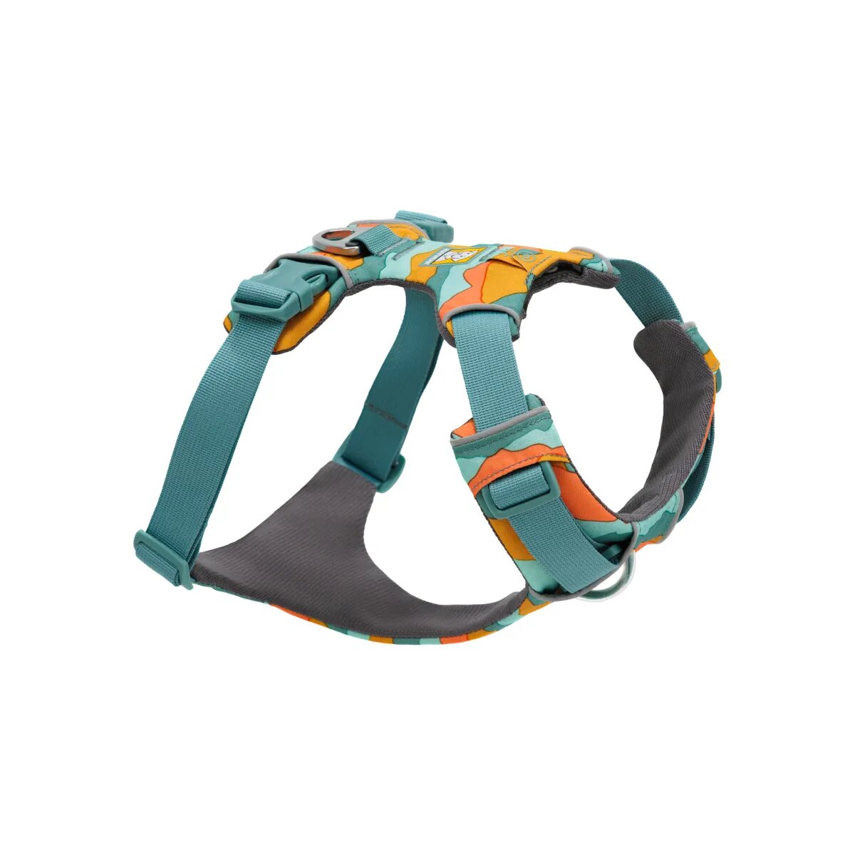 RUFFWEAR Front Rage ham prindere dublă(piept&spate) dresaj câini ajustabil reflectorizant Front Rage Spring Mountains ham prindere dublă(piept&spate) dresaj câini ajustabil reflectorizant verde și portocaliu M(69-81cm)