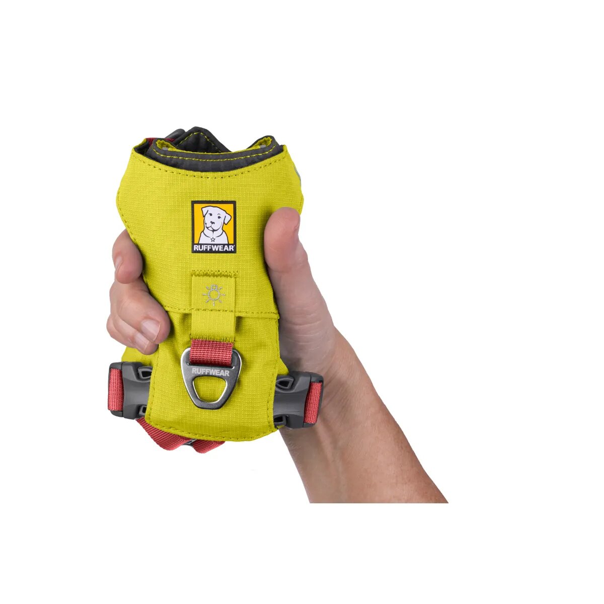 RUFFWEAR Hi & Light ham prindere dublă(piept&spate) câini ajustabil reflectorizant Hi & Light Lichen Green ham prindere dublă(piept&spate) câini ajustabil reflectorizant verde S(56-69cm)