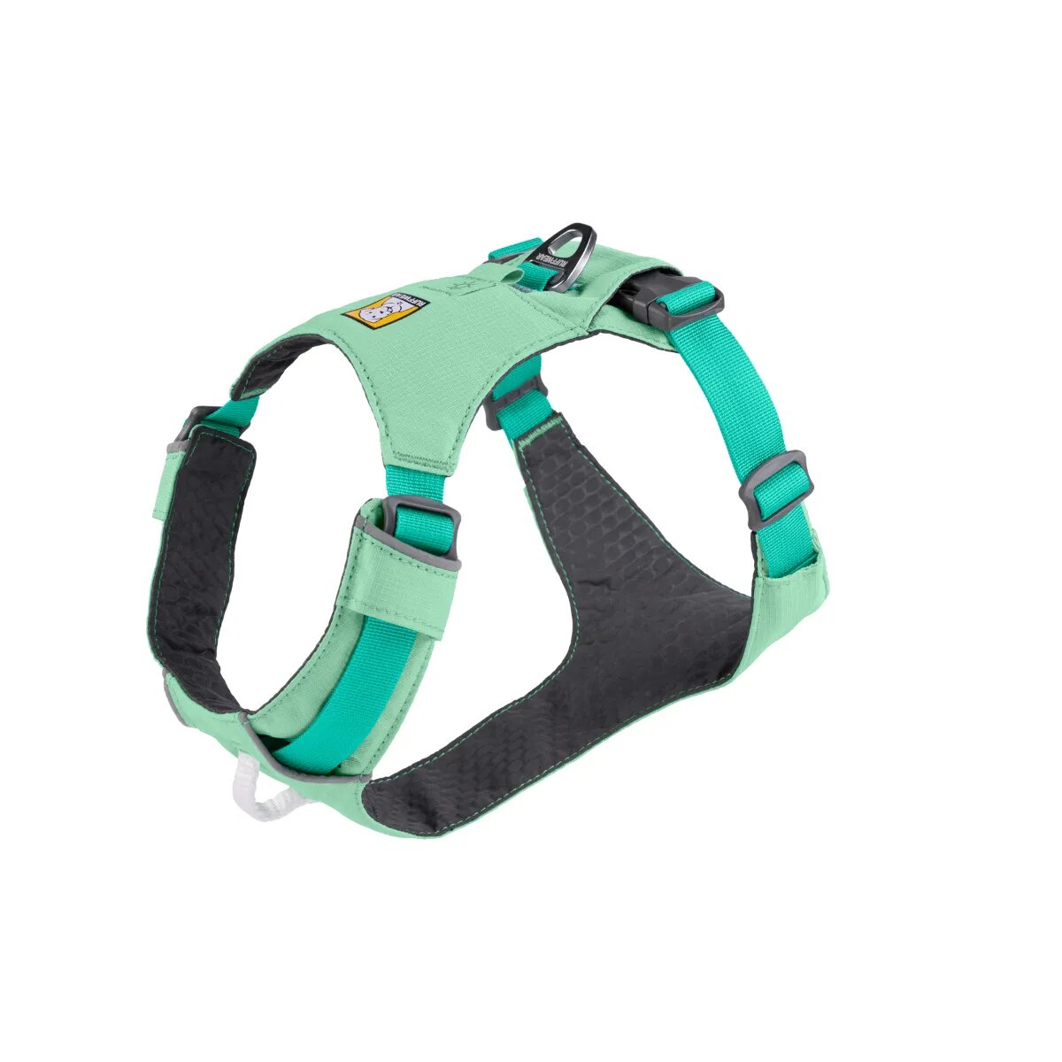 RUFFWEAR Hi & Light ham prindere dublă(piept&spate) câini ajustabil reflectorizant Hi & Light Sage Green ham prindere dublă(piept&spate) câini ajustabil reflectorizant verde M(69-81cm)