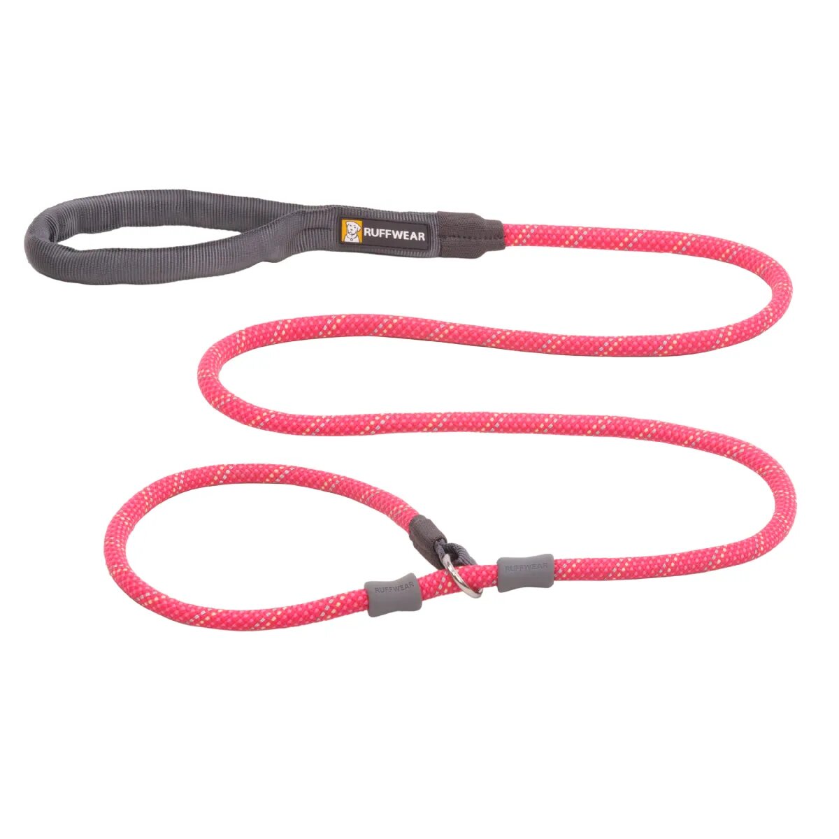 RUFFWEAR Just-a-Cinch lesă cordelină slip cu limitator câini reflectorizantă Just-a-Cinch Fireweed Pink lesă cordelină slip cu limitator câini reflectorizantă roz XS-XL(1.5m x 1.1cm)