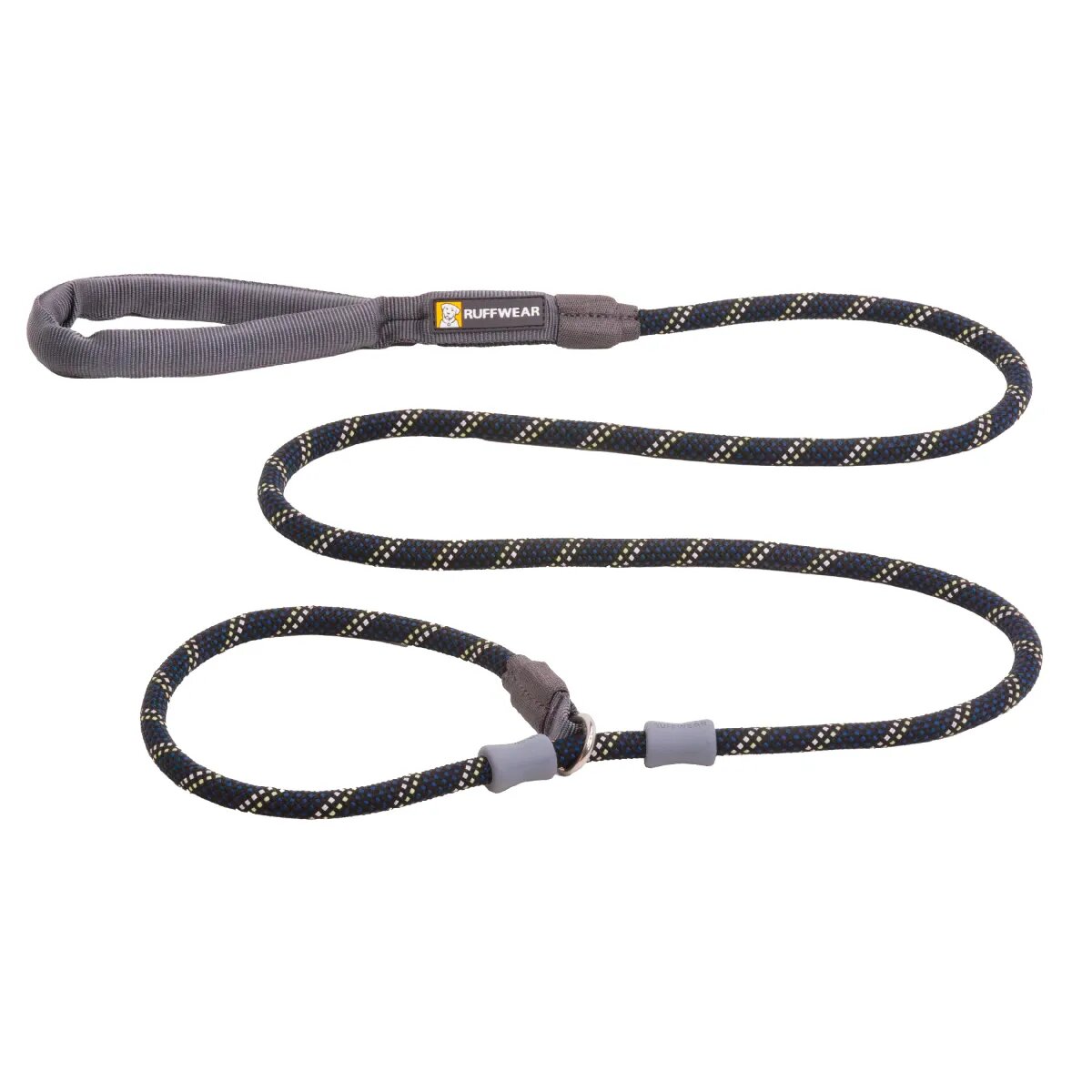 RUFFWEAR Just-a-Cinch lesă cordelină slip cu limitator câini reflectorizantă Just-a-Cinch Obsidian Black lesă cordelină slip cu limitator câini reflectorizantă negru XS-XL(1.5m x 1.1cm)
