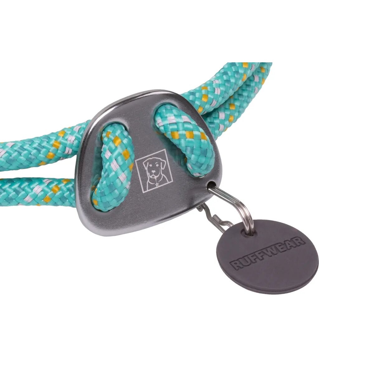 RUFFWEAR Knot a Collar zgardă cordelină sport câini ajustabilă reflectorizantă Knot a Collar Aurora Teal zgardă cordelină sport câini ajustabilă reflectorizantă turcoaz L(51-66 x 0.7cm)