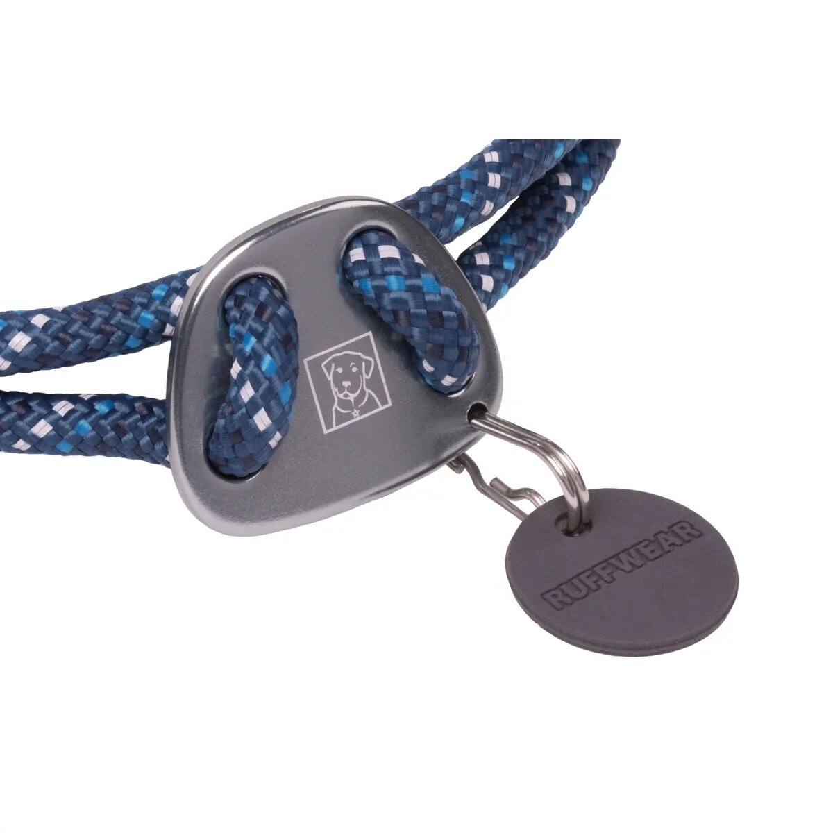 RUFFWEAR Knot a Collar zgardă cordelină sport câini ajustabilă reflectorizantă Knot a Collar Blue Moon zgardă cordelină sport câini ajustabilă reflectorizantă albastru L(51-66 x 0.7cm)